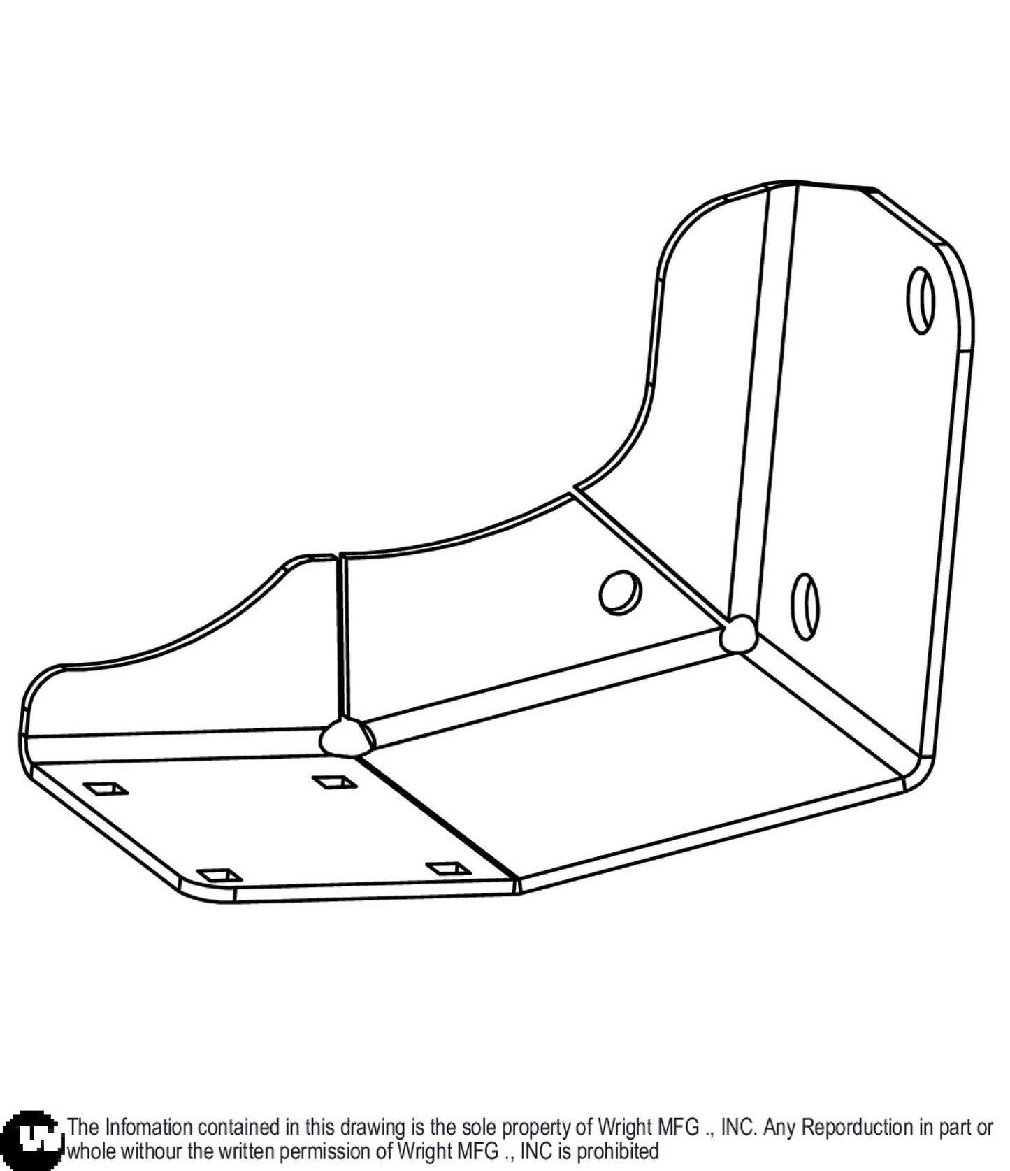 Left Front WZK Fuel Tank Bracket 93410229.