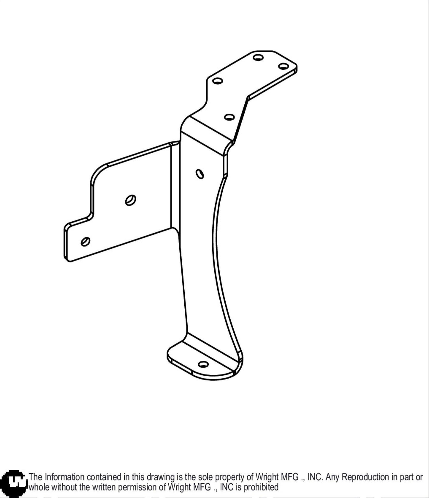 WZK Front Right Pump Fan Cover Support 93410252.