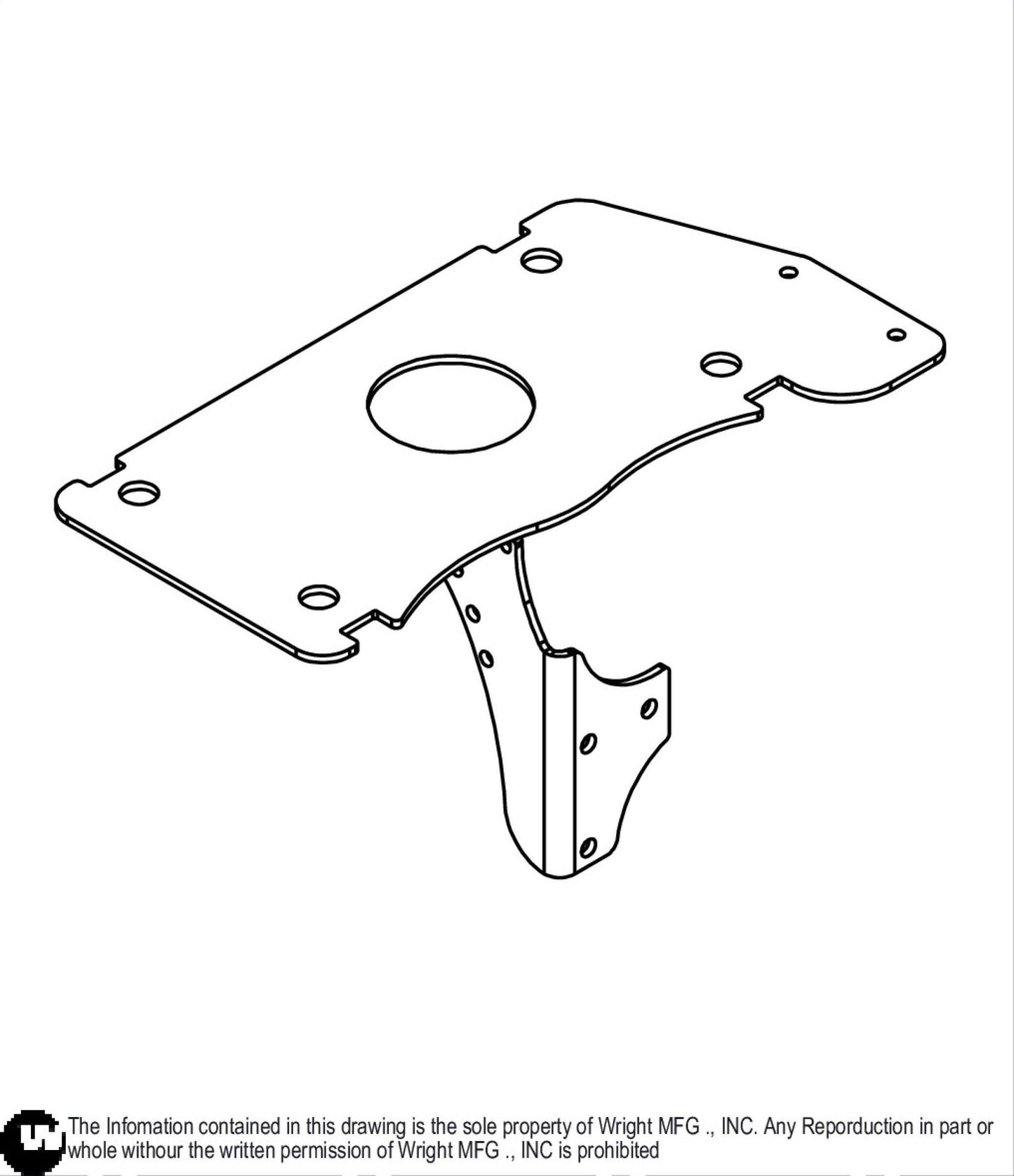 WSTX Fuel Tank Support Weldment 93410300.