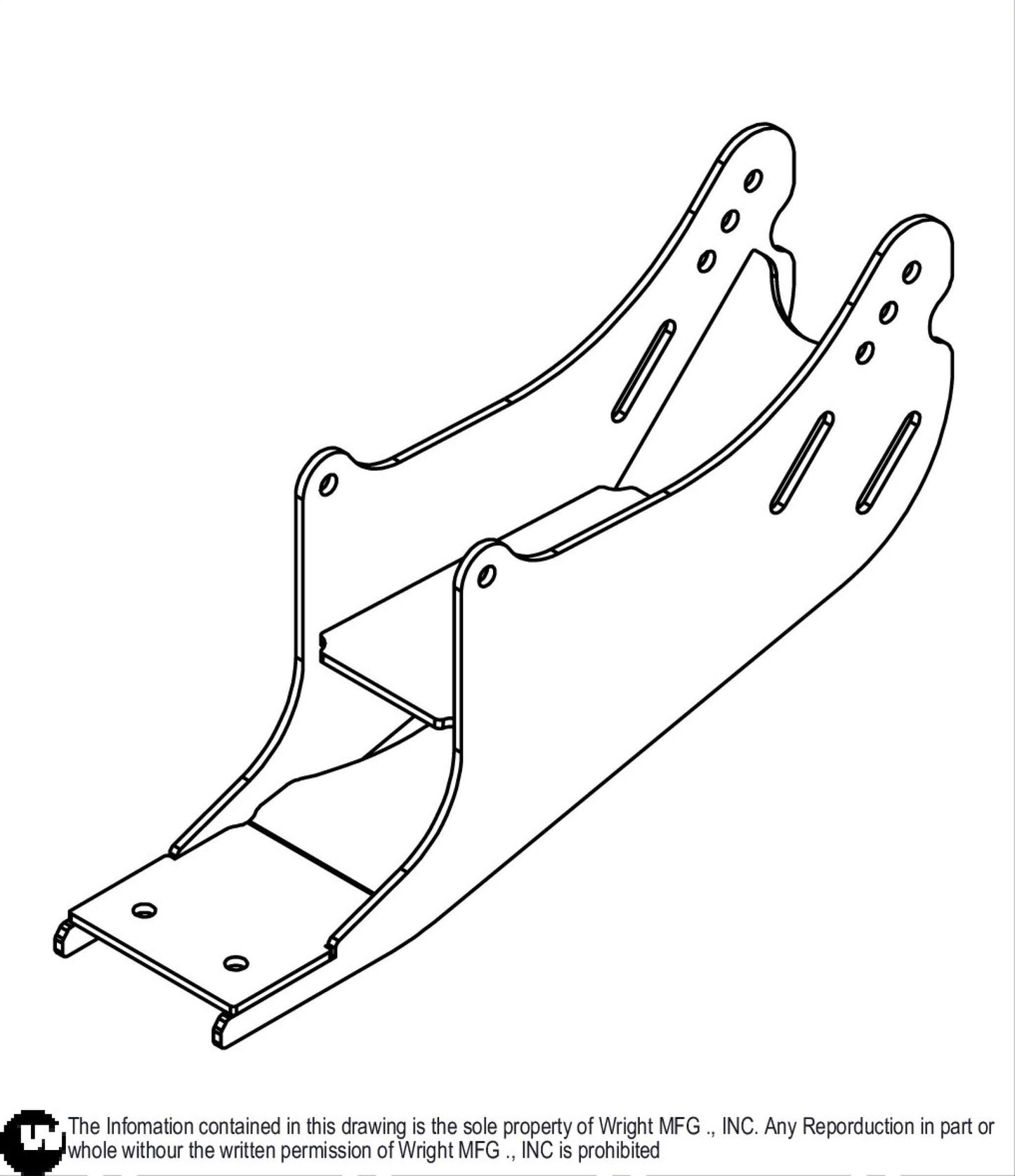 WSPX Seat Base Weldment 93410325.