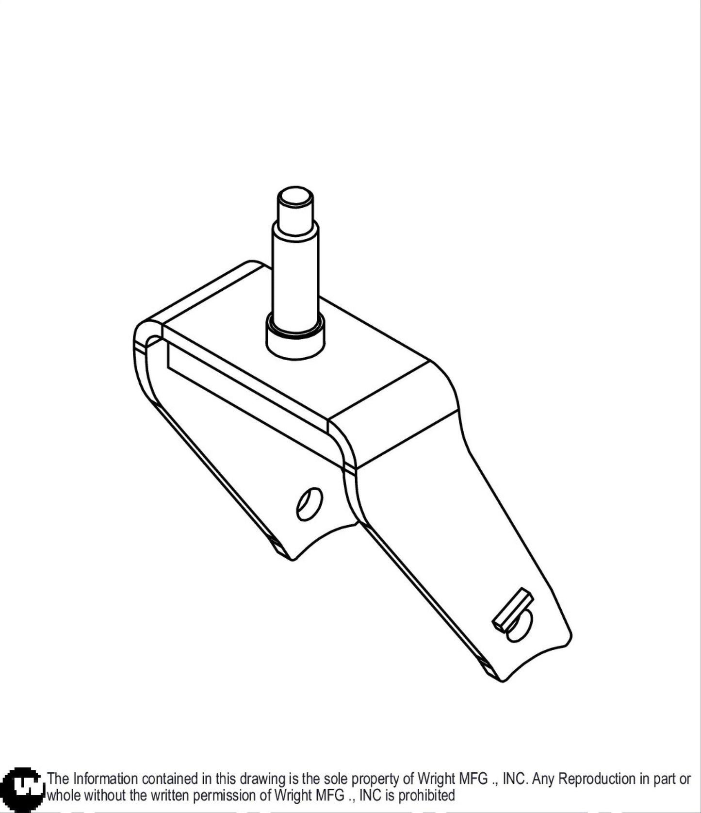 13IN Tire Caster Yoke Weldment (SWG) 93410328.