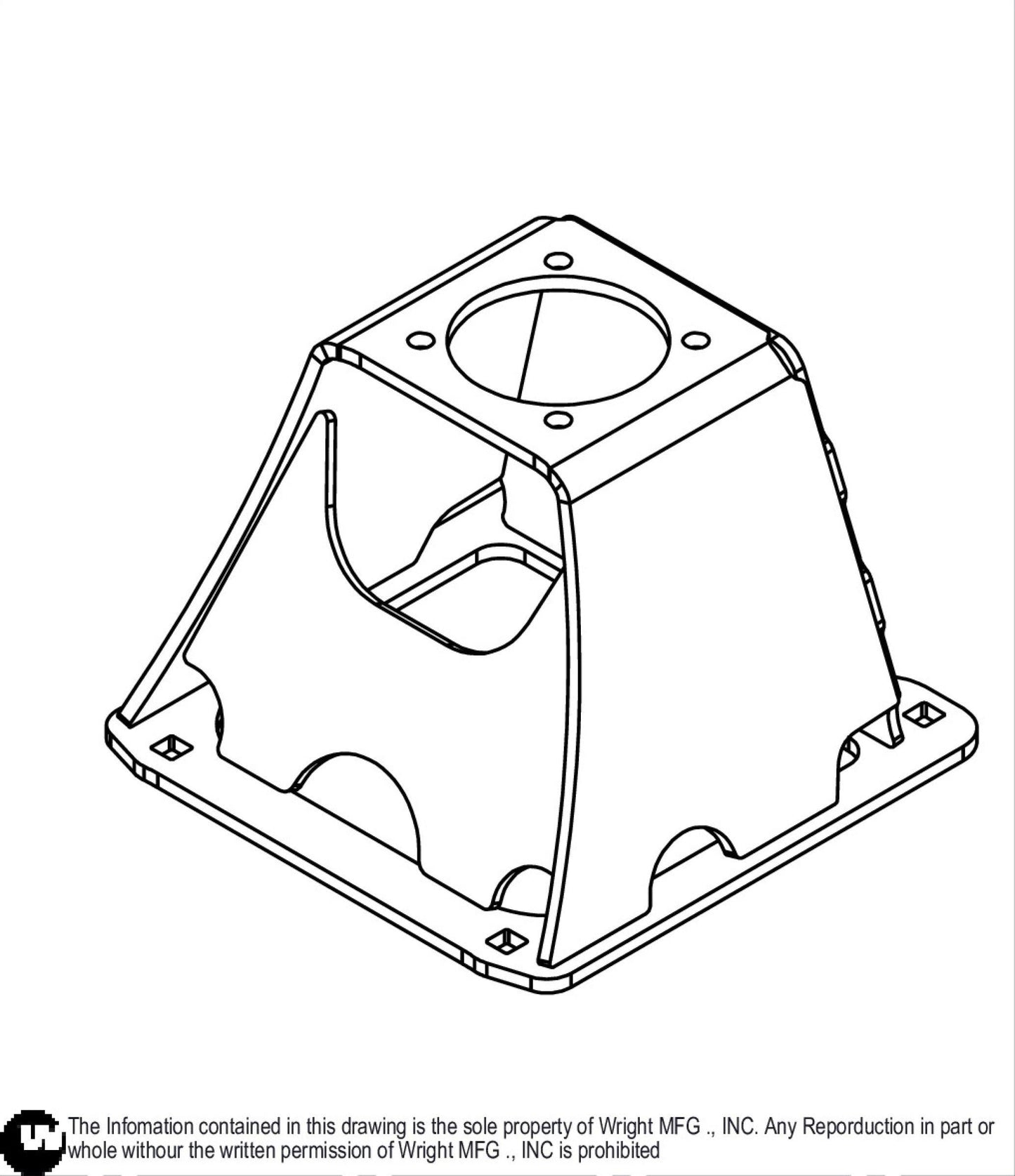 61 WSTX Wheel Motor Support Weldment 93410329.