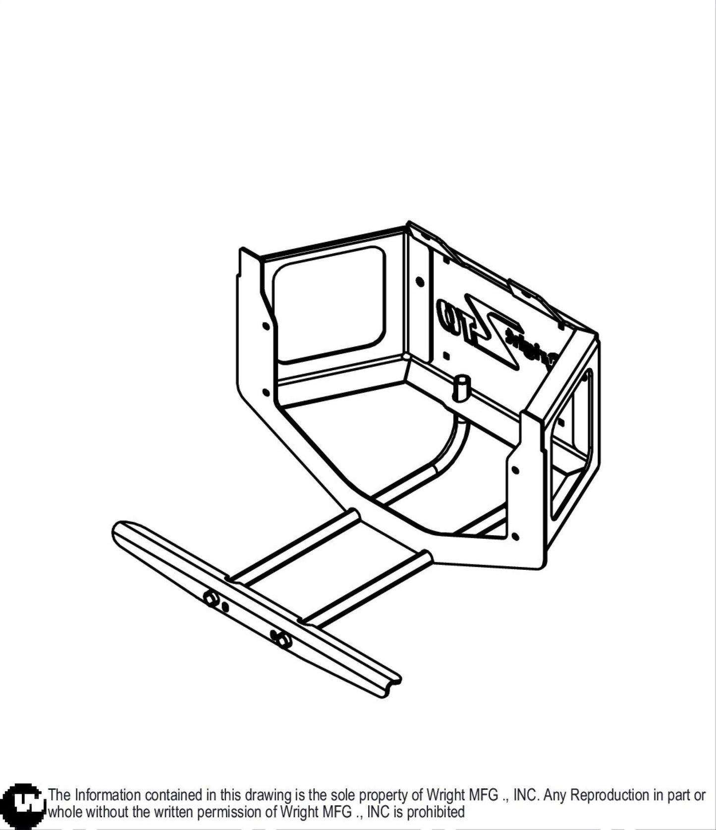 WZTO Upper Engine Guard Weldment 93410350.