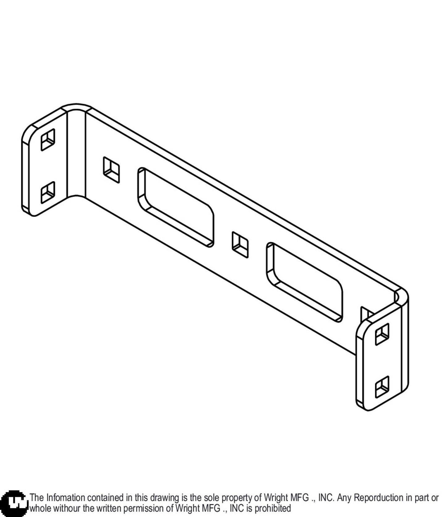 WV2 Battery Tray Bracket 93410446.