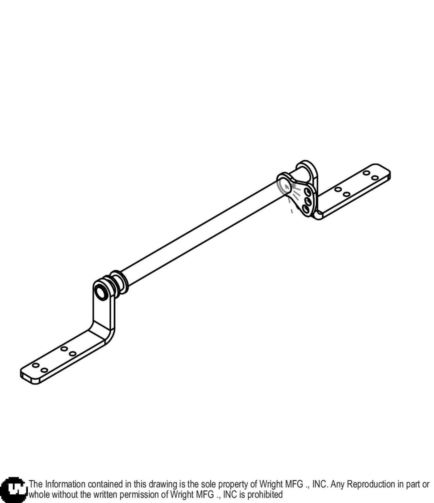 36 & 48 WVH2 Brake Bar Weldment 93410451.