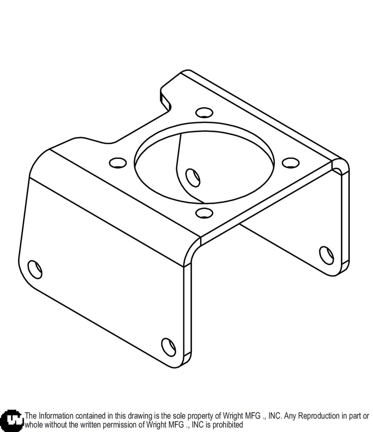 36-52 WVH2 Wheel Motor Support 93410454.