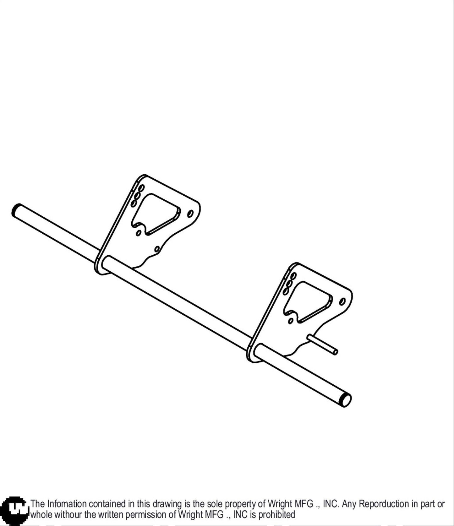 48 WVG2 Axle Plate Weldment 93410457.
