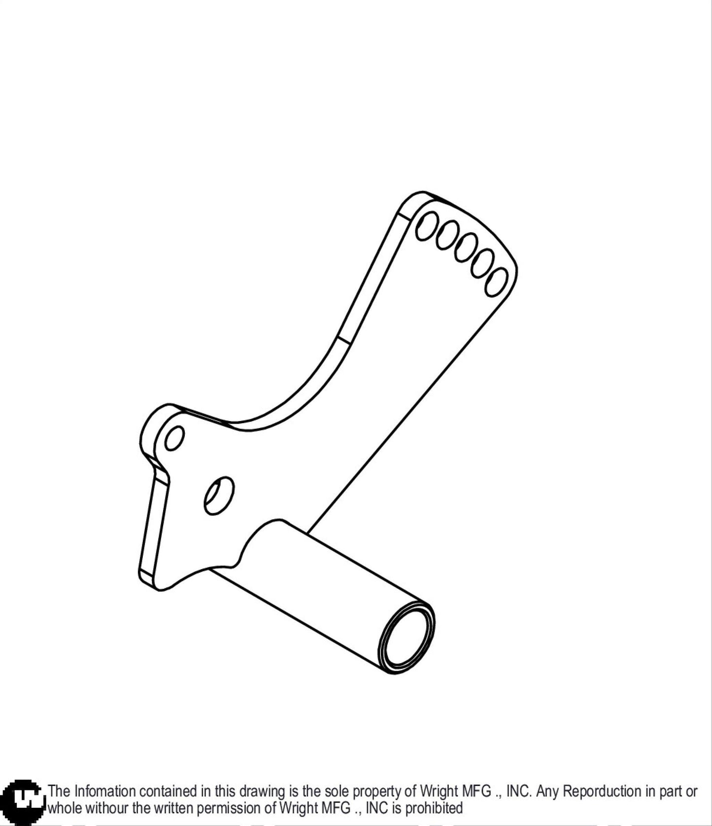 Right WVG2 Drive Control Bell Crank 93410464.