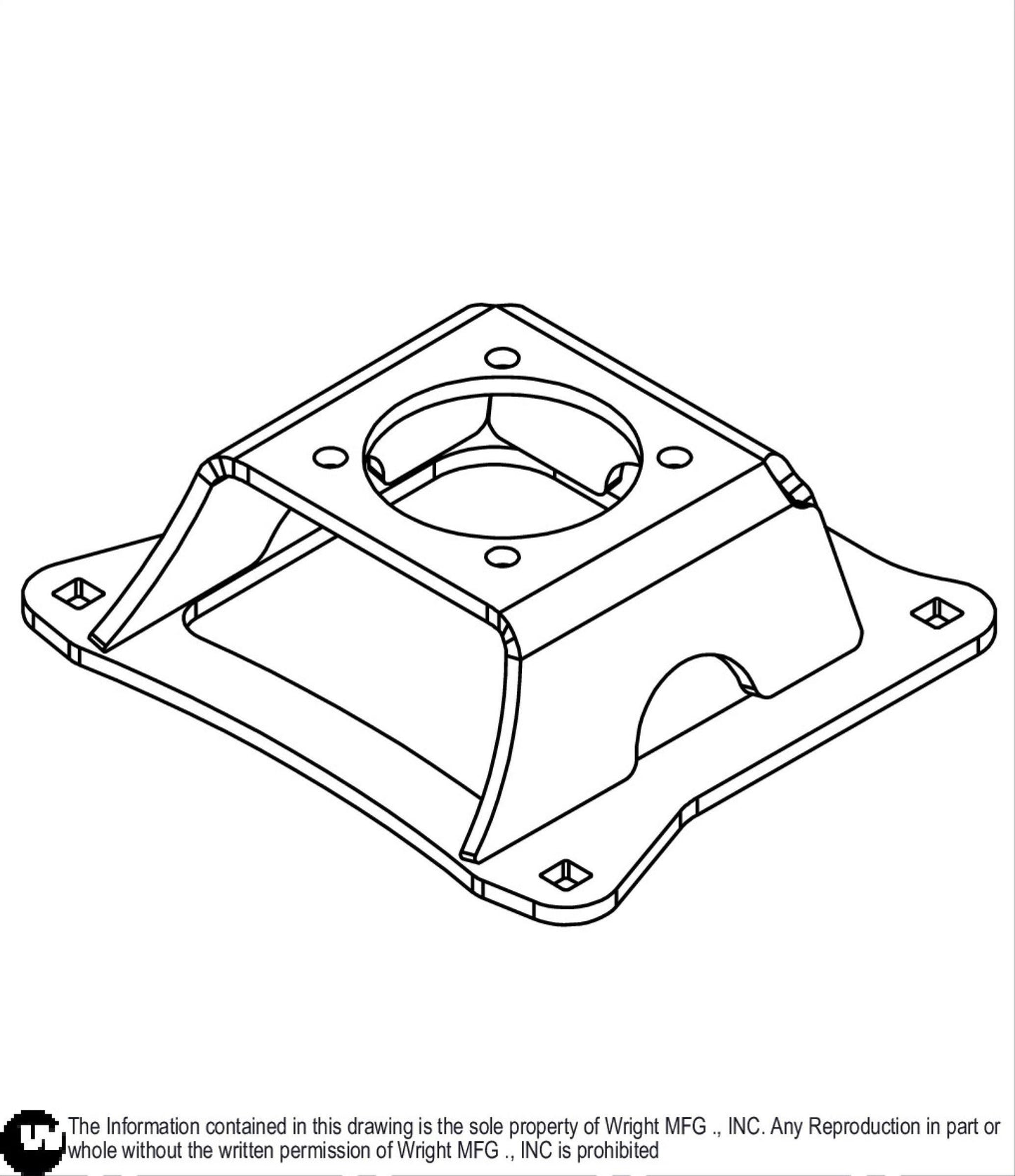 48/52 WSTX2 Wheel Motor Support 93410525.