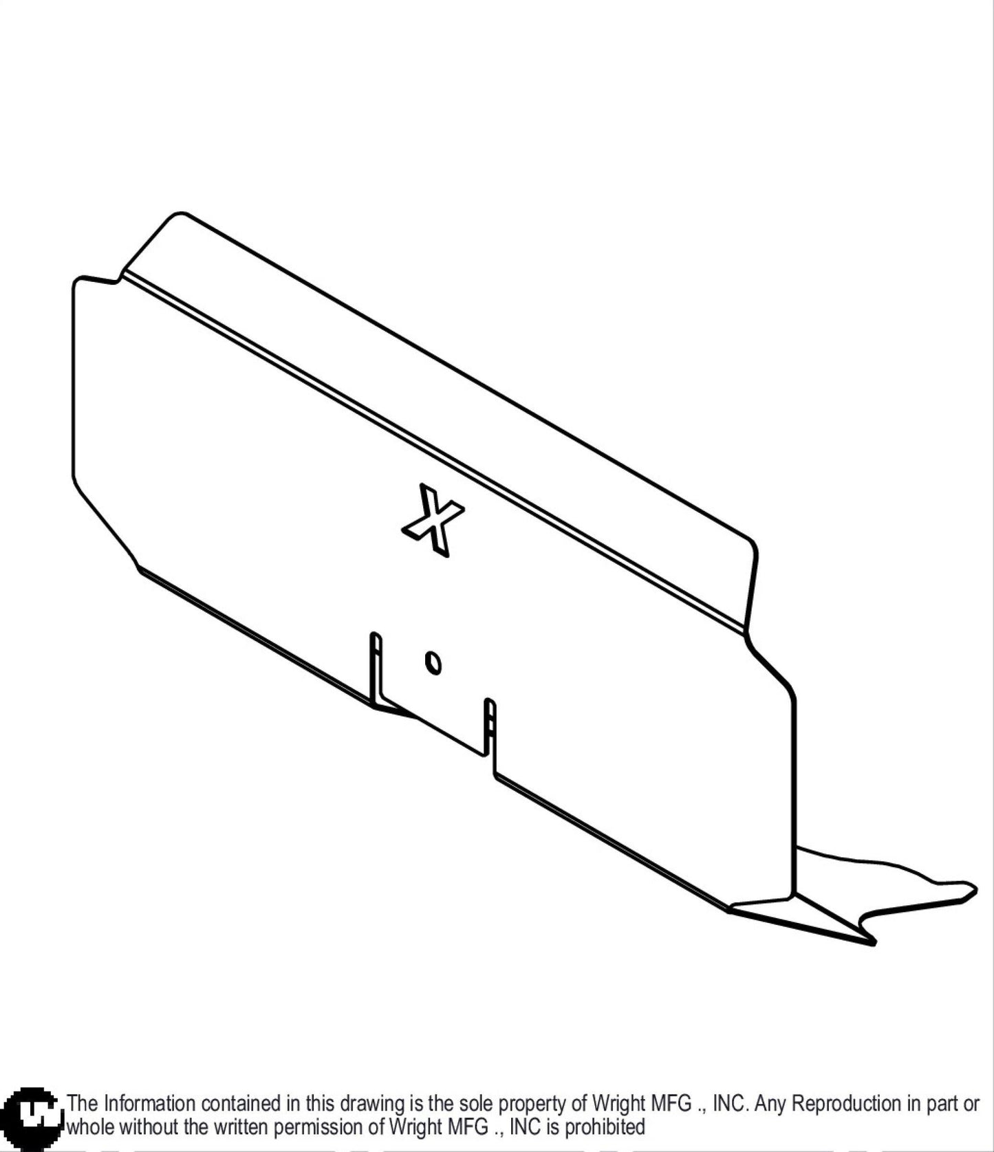 WSPX2 Tractor Body Toe Plate Guard 93410532.