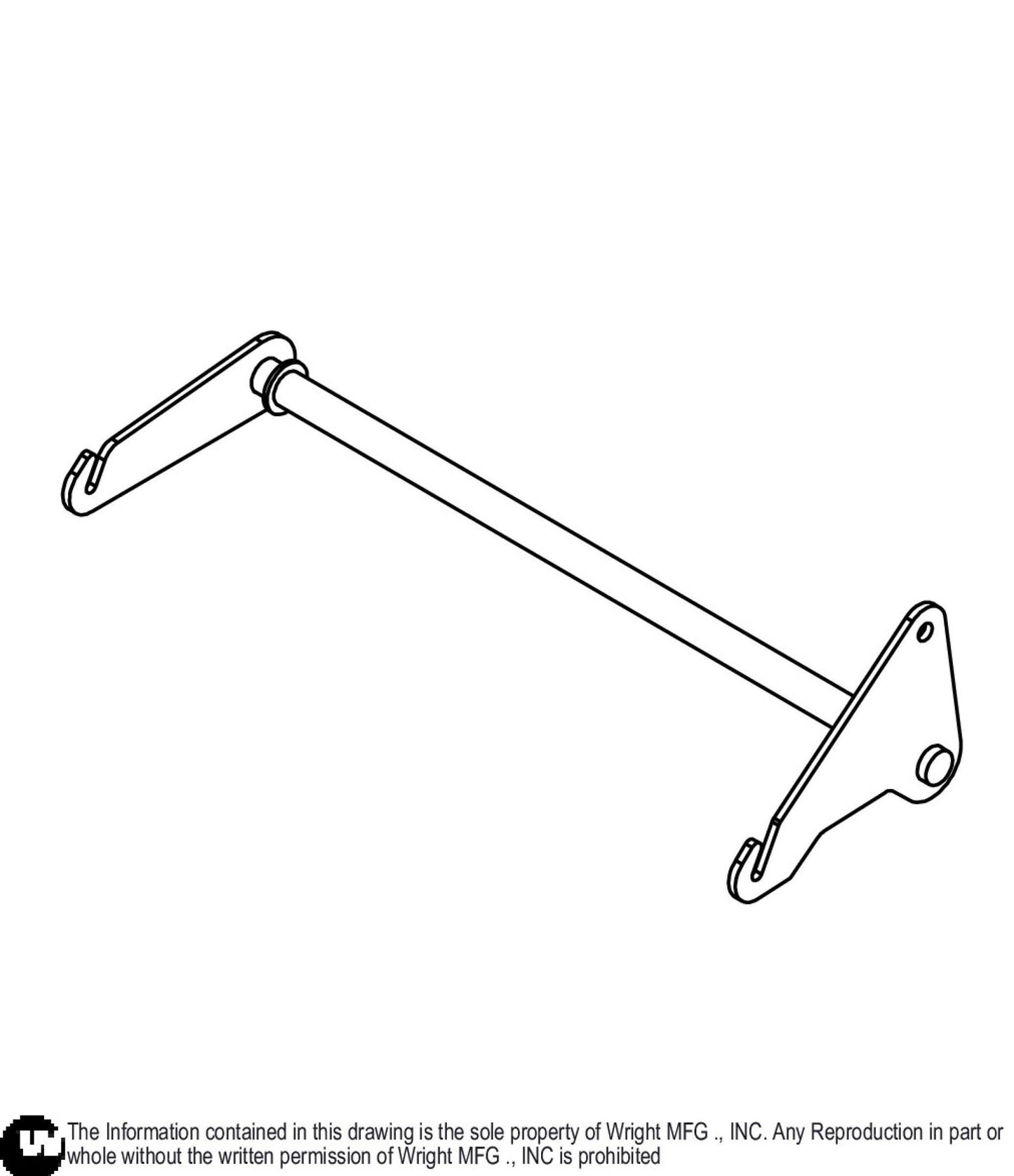 WSB Rear Deck Lift Axle 93410546.