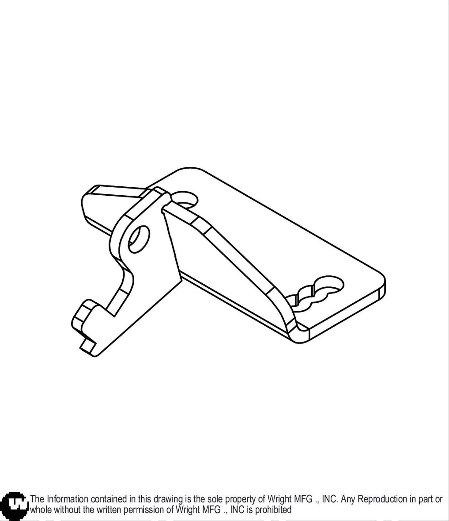 WV2 Velke Latch Base Weldment 93410559.