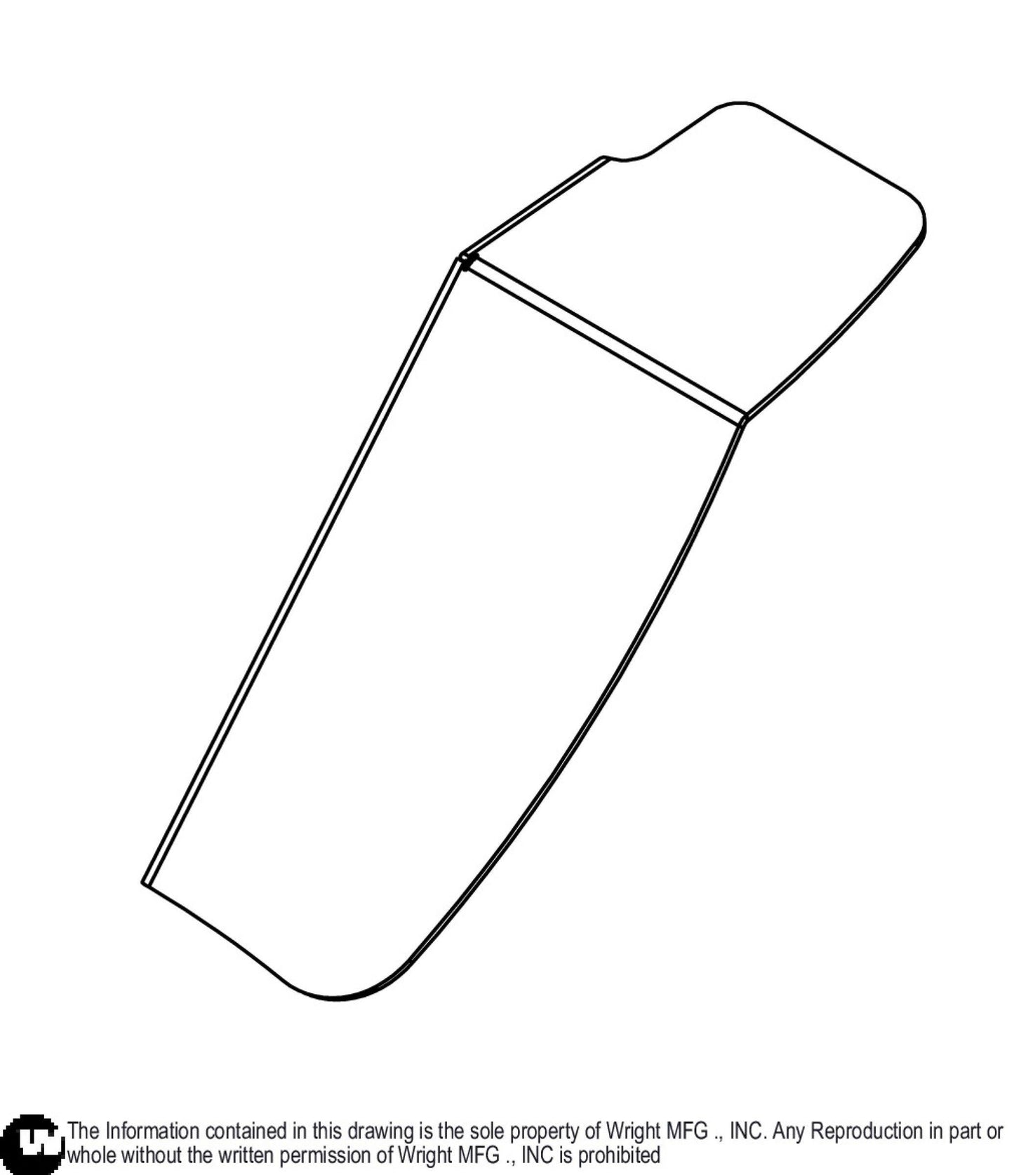 32/36 WSB Right Fender 93410572.