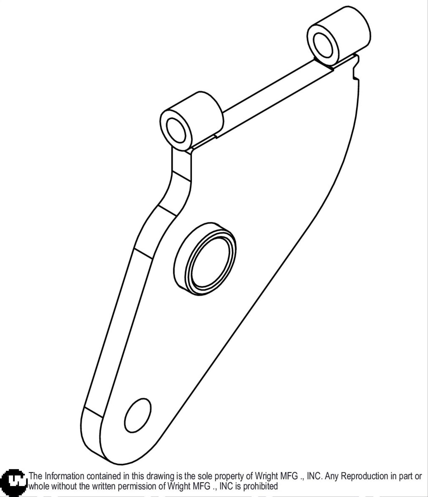 32/36 WSB Deck Lift Handle Lower 93410579.