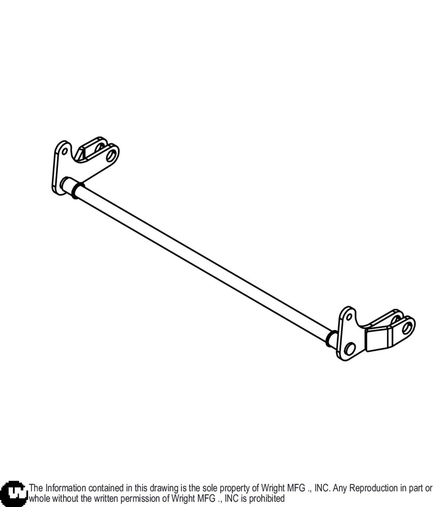 WSLG Front Deck Lift Axle 93410673.