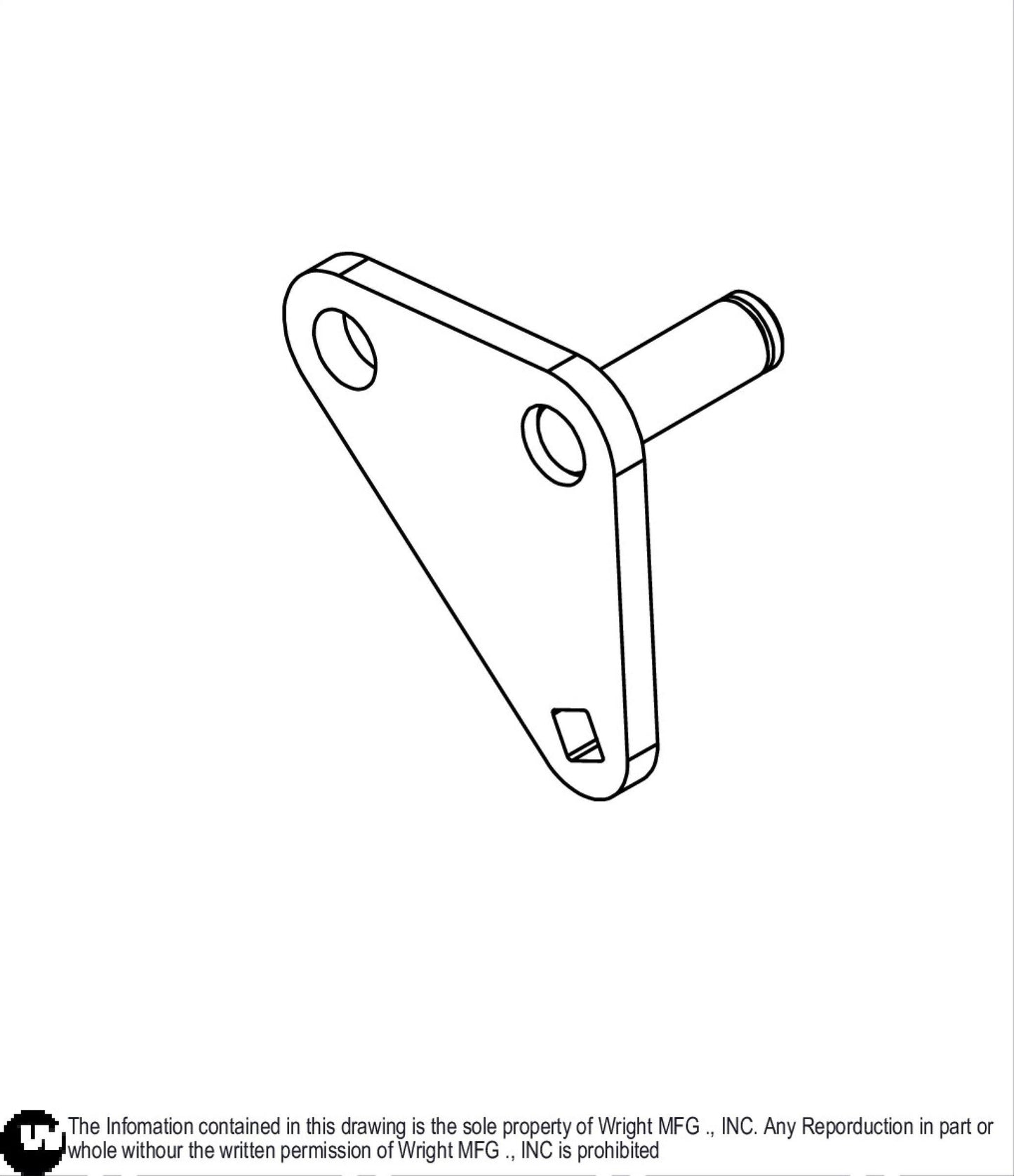 WVH2 Brake Bellcrank Weldment 93420163.
