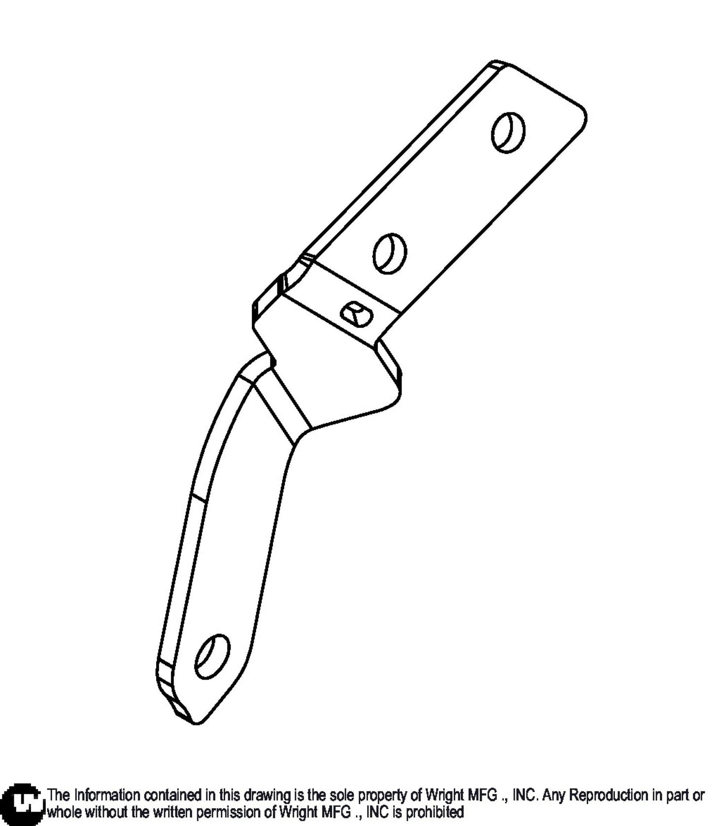 WSTX2 Parking Brake Lever Brace 93420214.