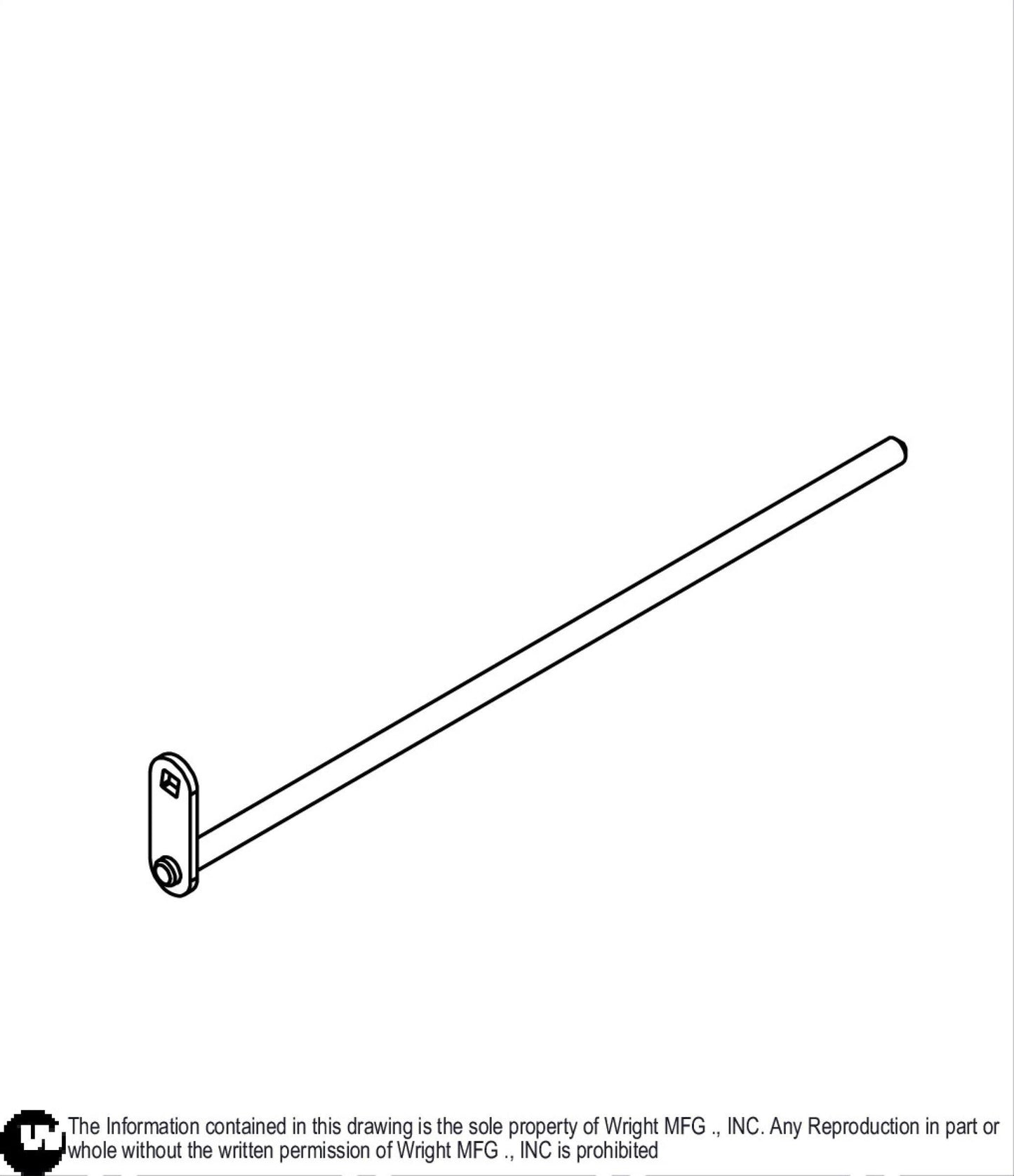 32/36 WSB Controls Thru Pin Weldment 93420239.
