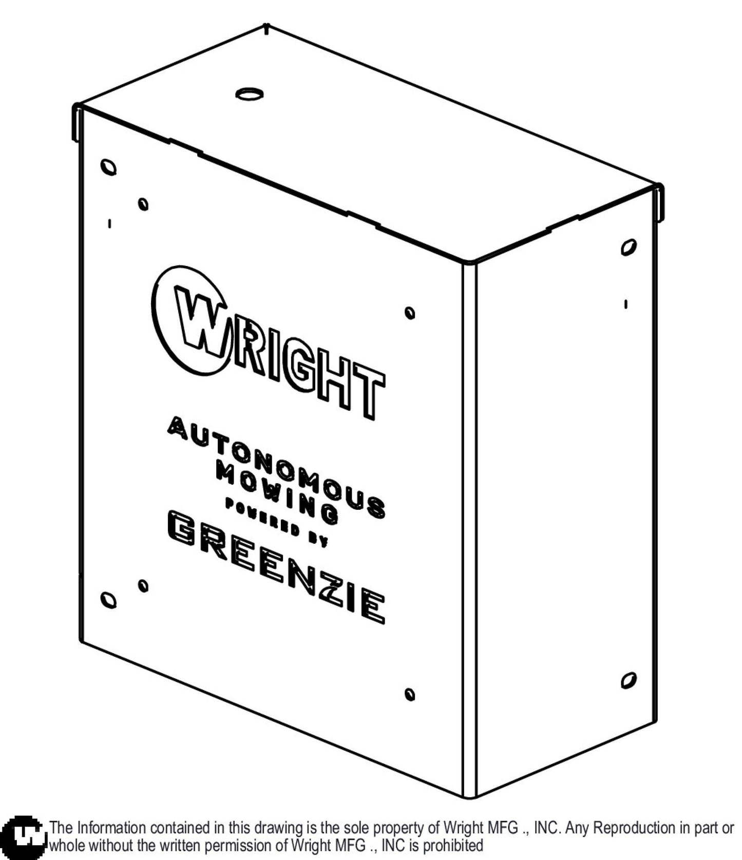 Left WSZK Robotic Computer Box Cover Weldment 93420288.