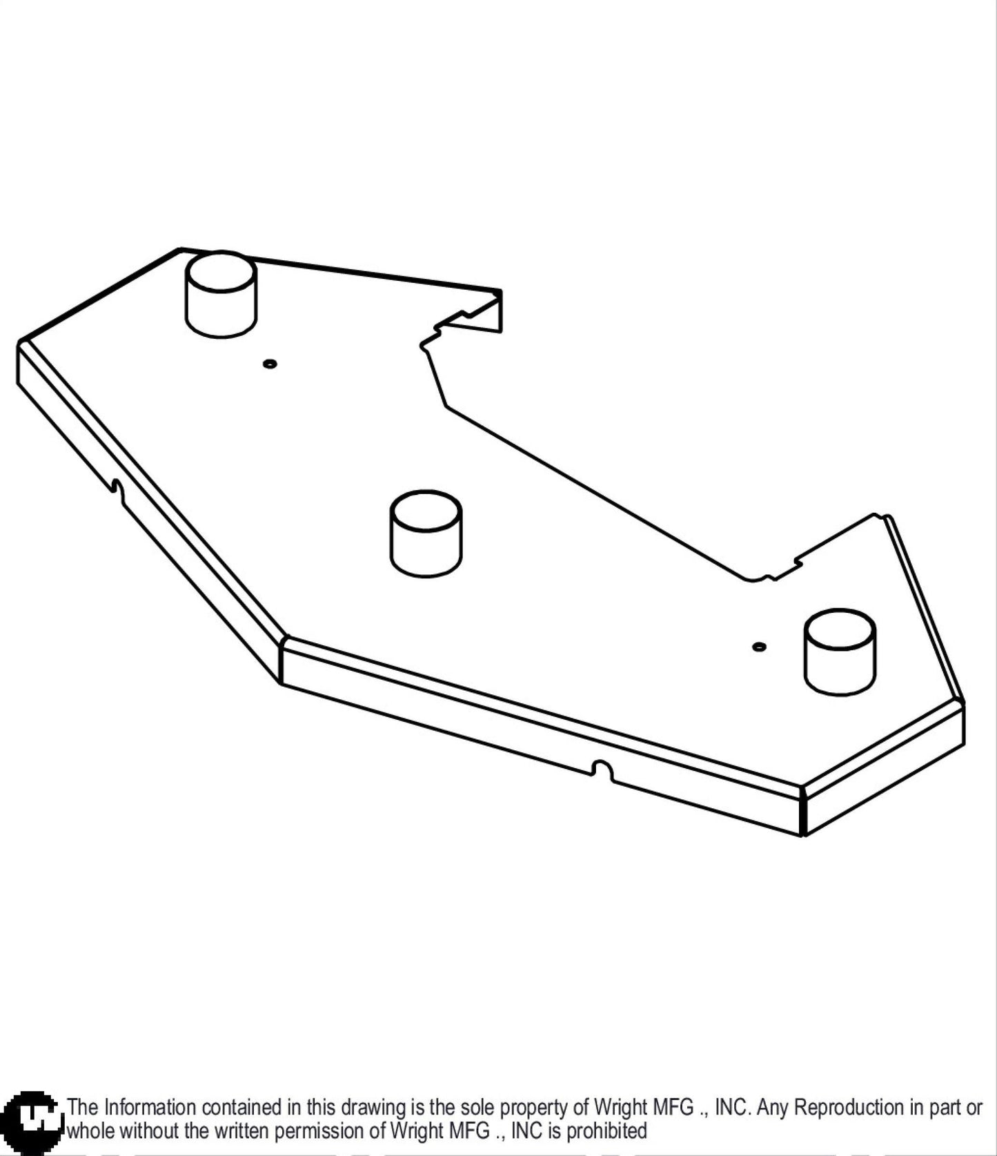 48" WS Deck Cover Weldment 93430020.