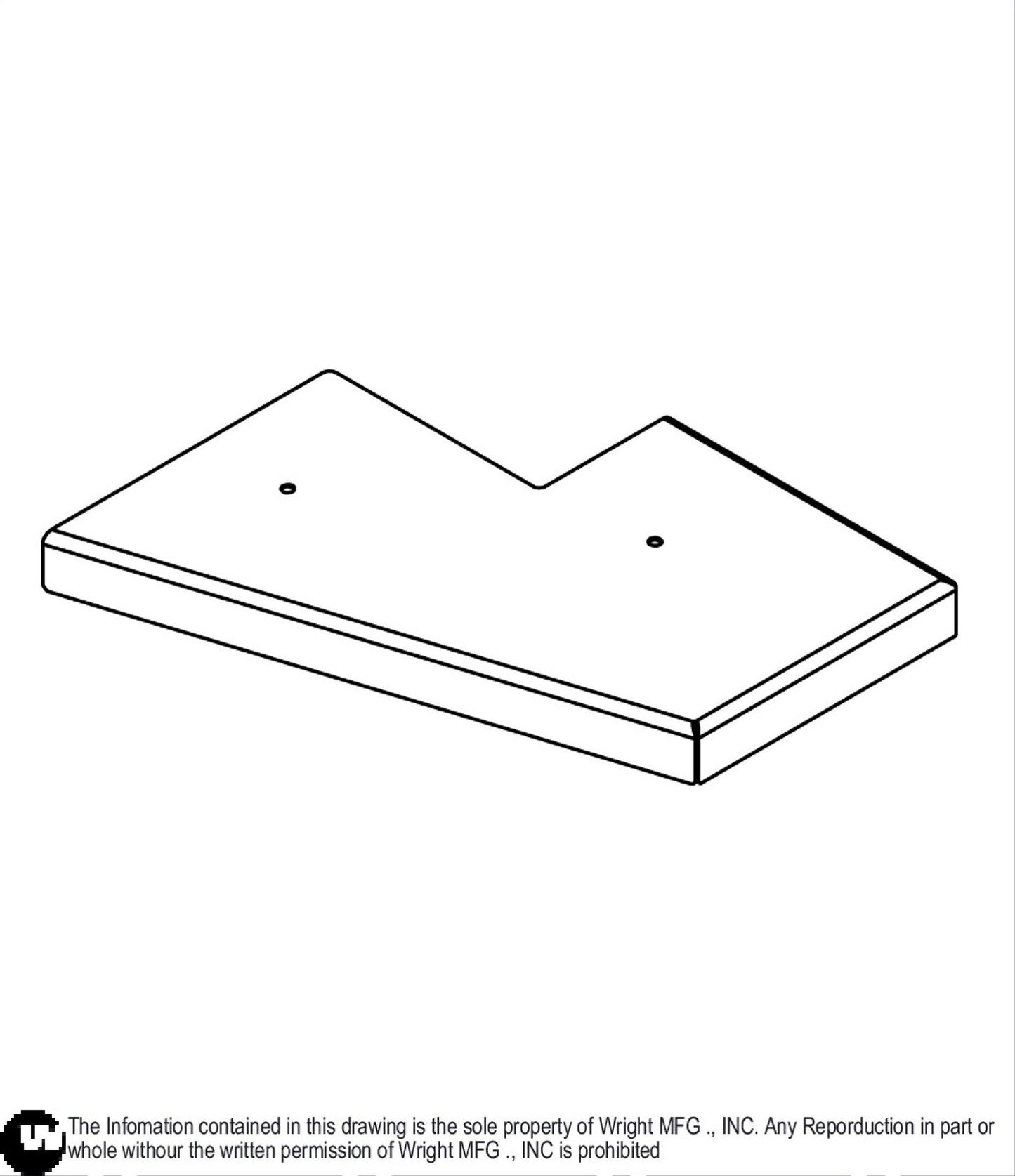 48 LH Deck Cover Weldment 93430034.