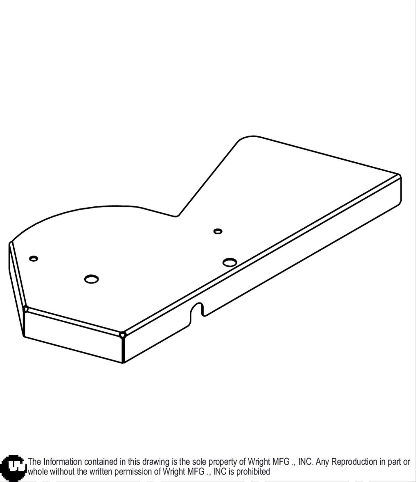52" Sentar Right Deck Cover 93440004.