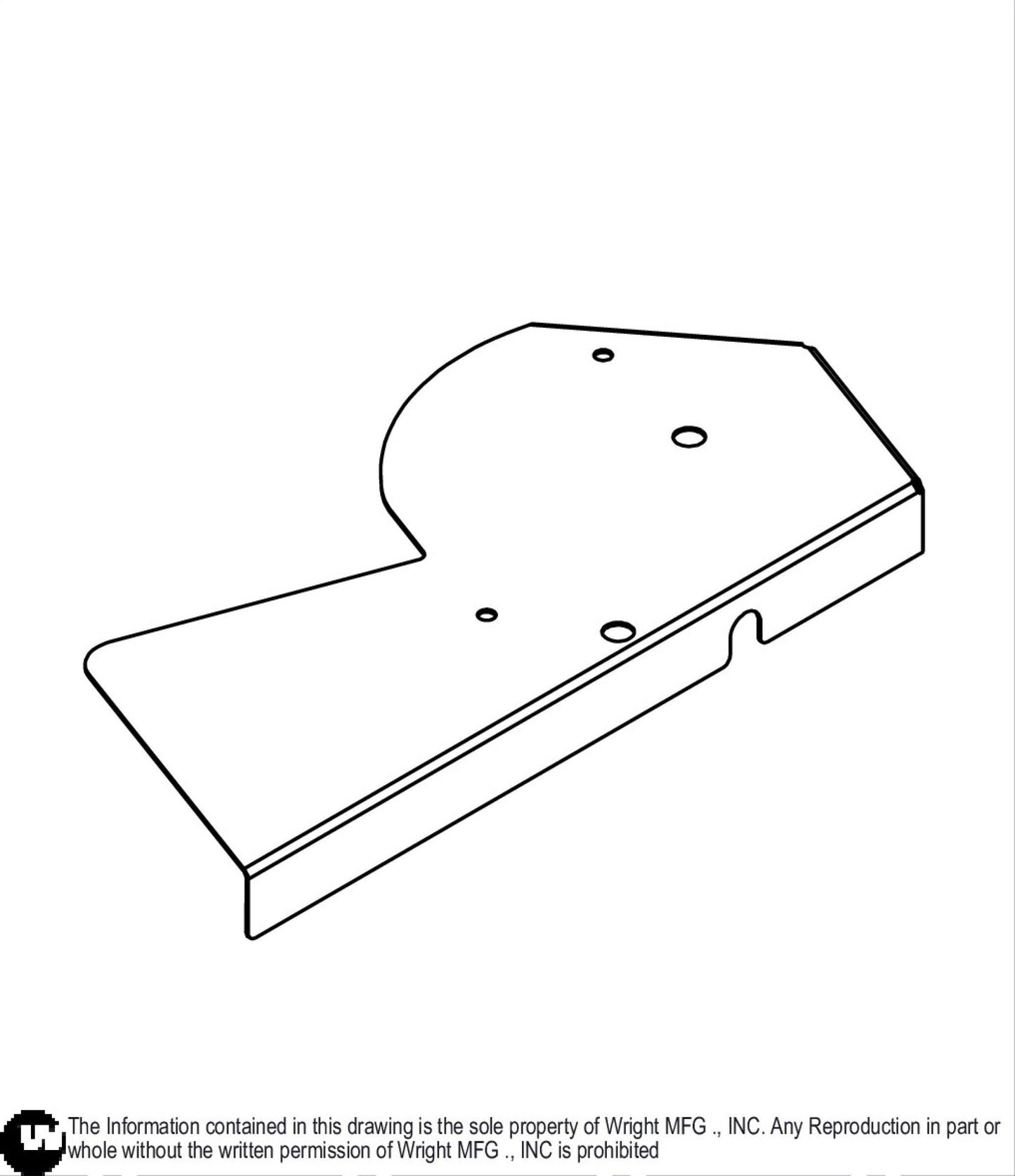 52" Sentar Left Deck Cover 93440005.