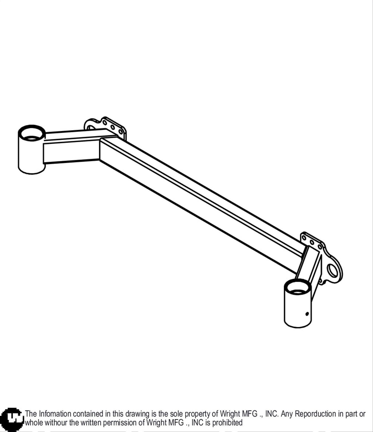 52 WZK Caster Frame Weldment 93440083.