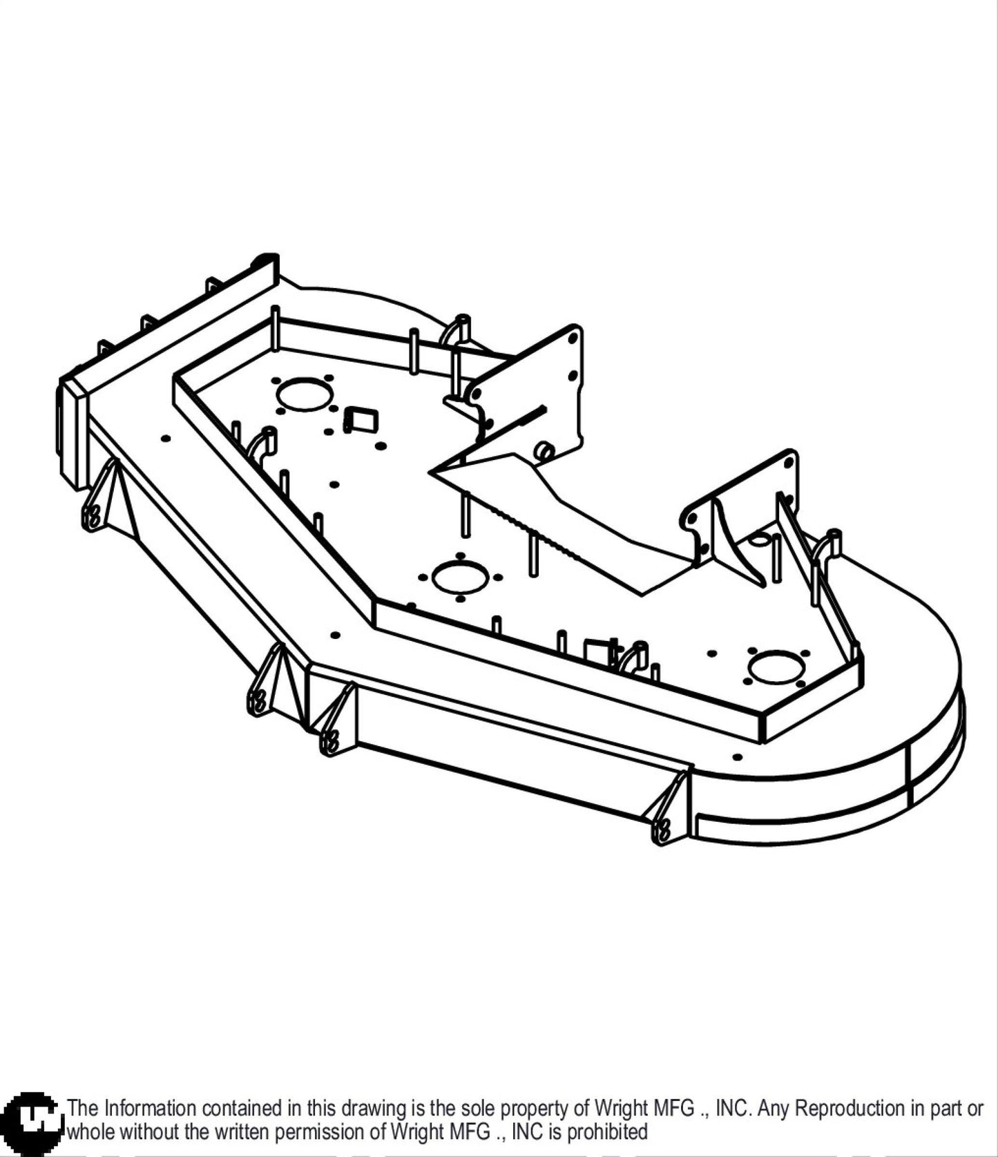 61 WSE III Cutter Deck W Isol Caps 93450016.