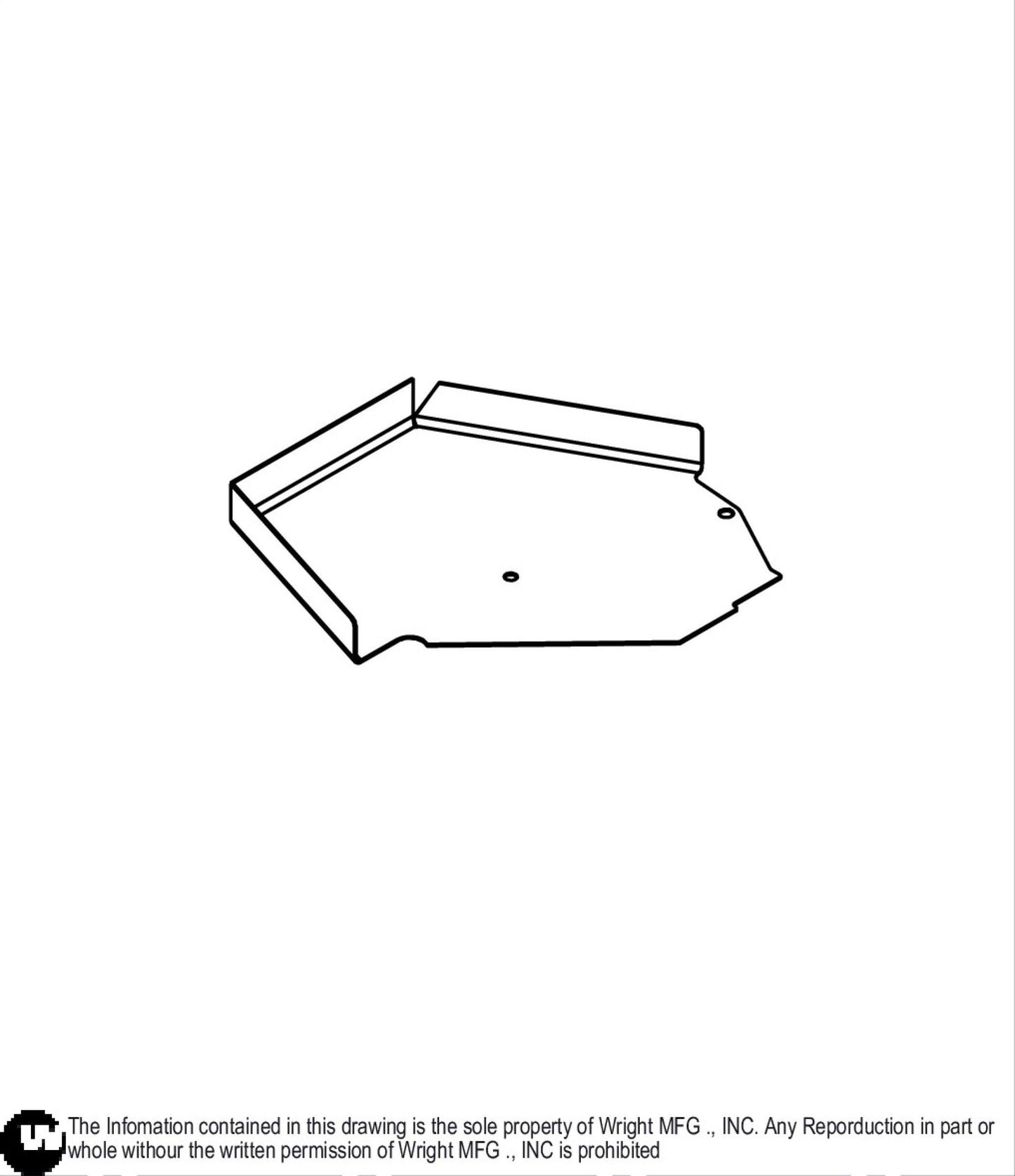 61" WSE III Left Deck Cover 93450017.