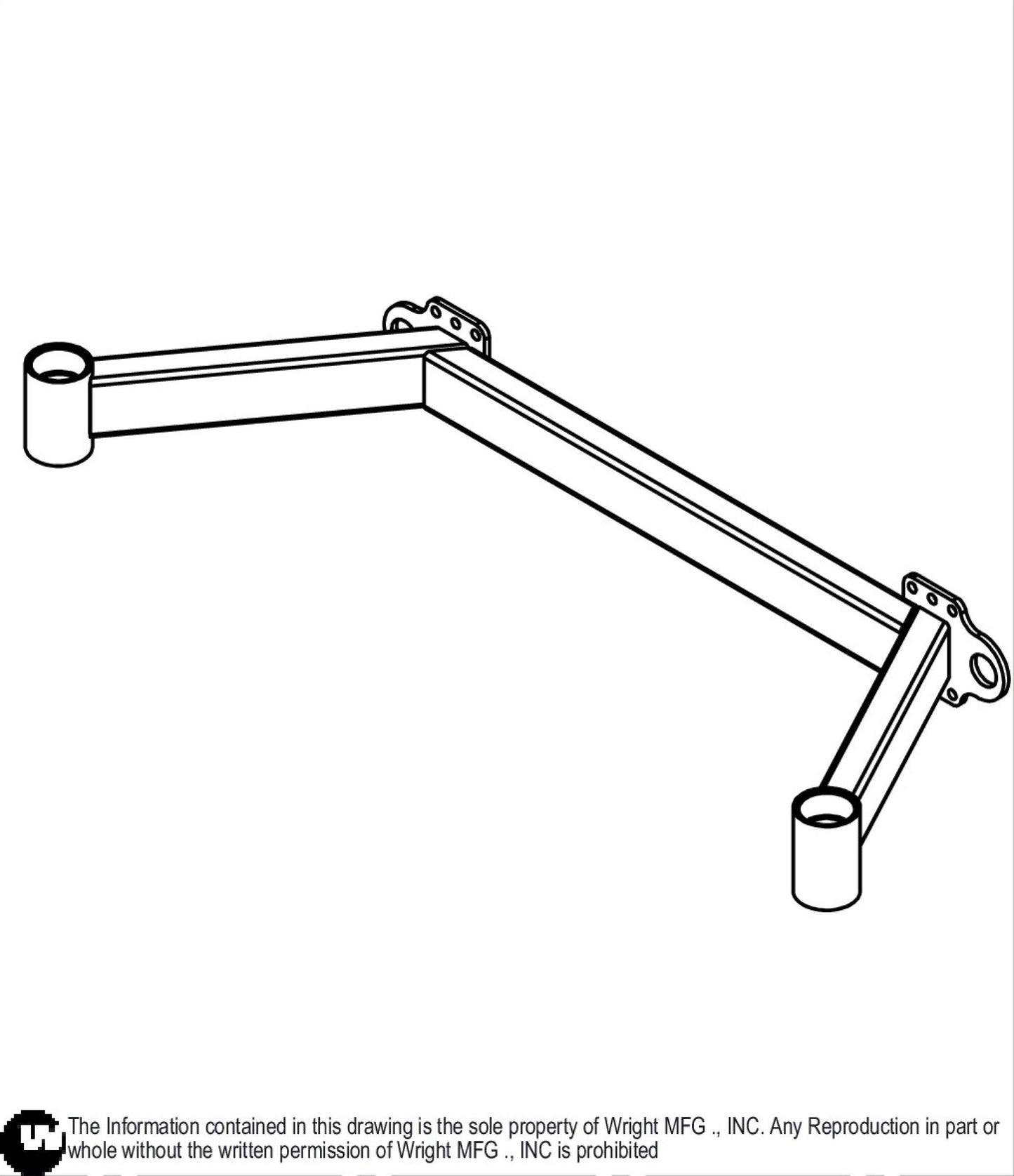 61 WSPX2/WSTX2 Caster Frame Weldment 93450073.