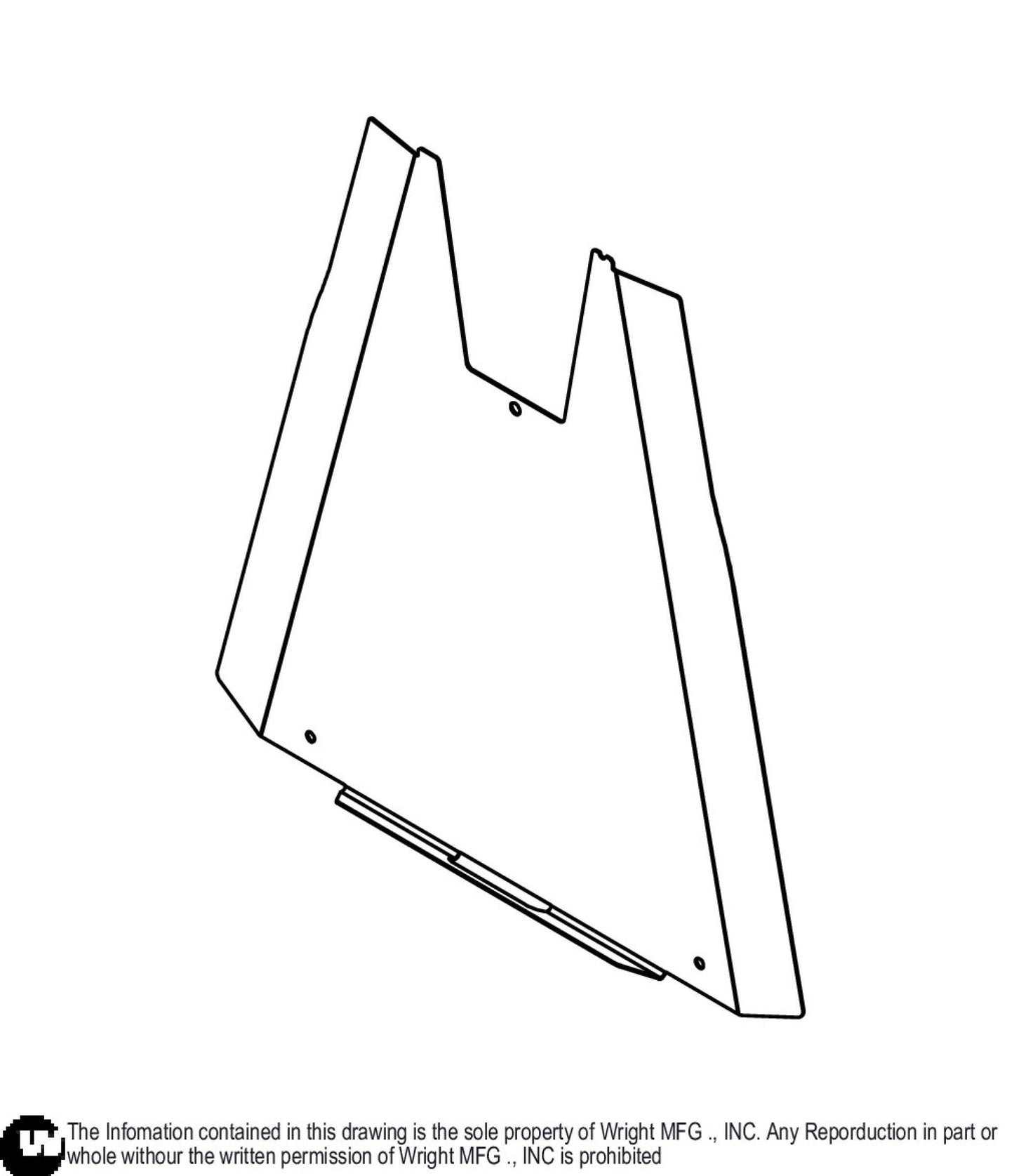 61 WV2 Center Deck Cover 93450077.