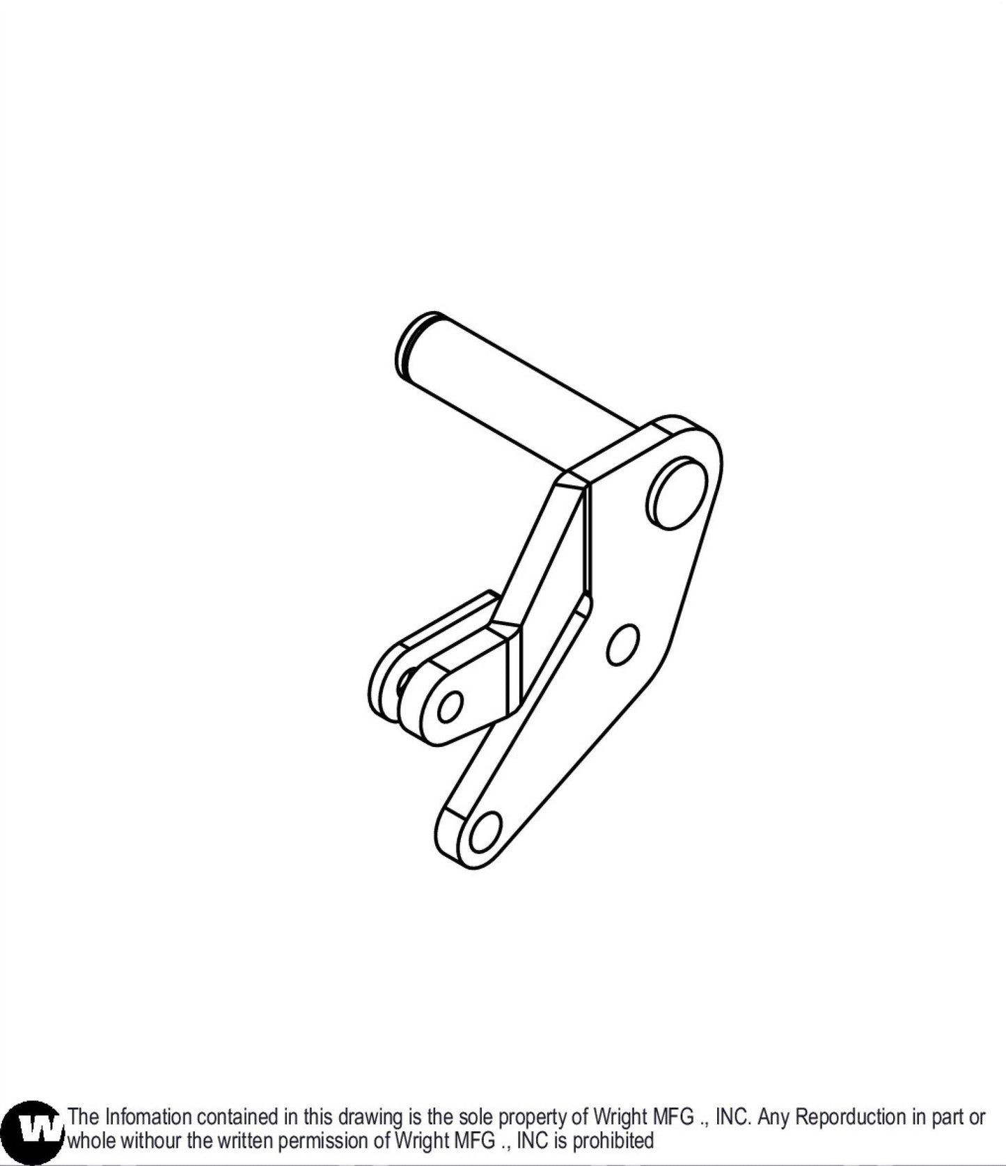 Right Rear Deck Lift Arm Assembly 93460014.