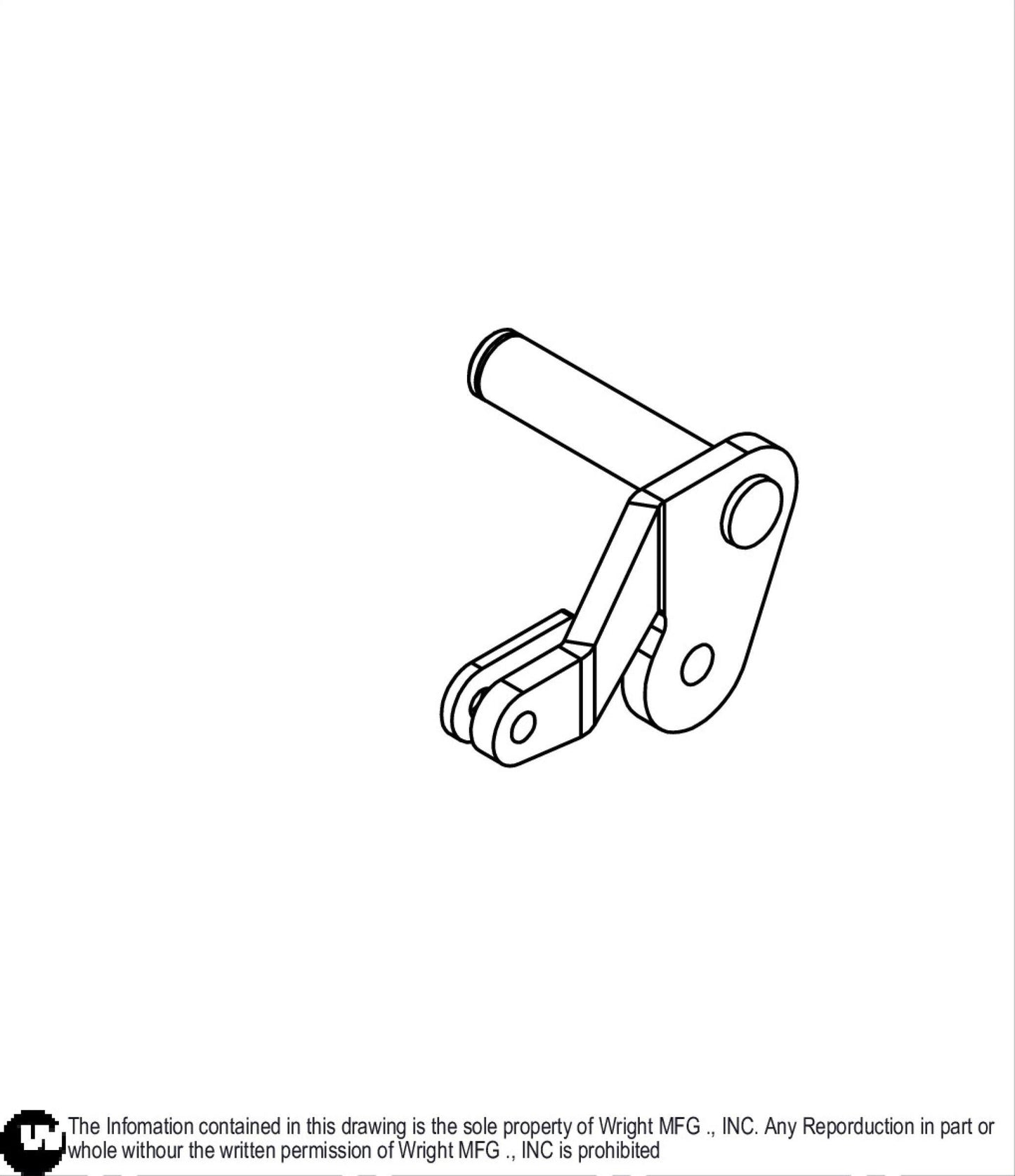Right Front Deck Lift Arm Assembly 93460016.