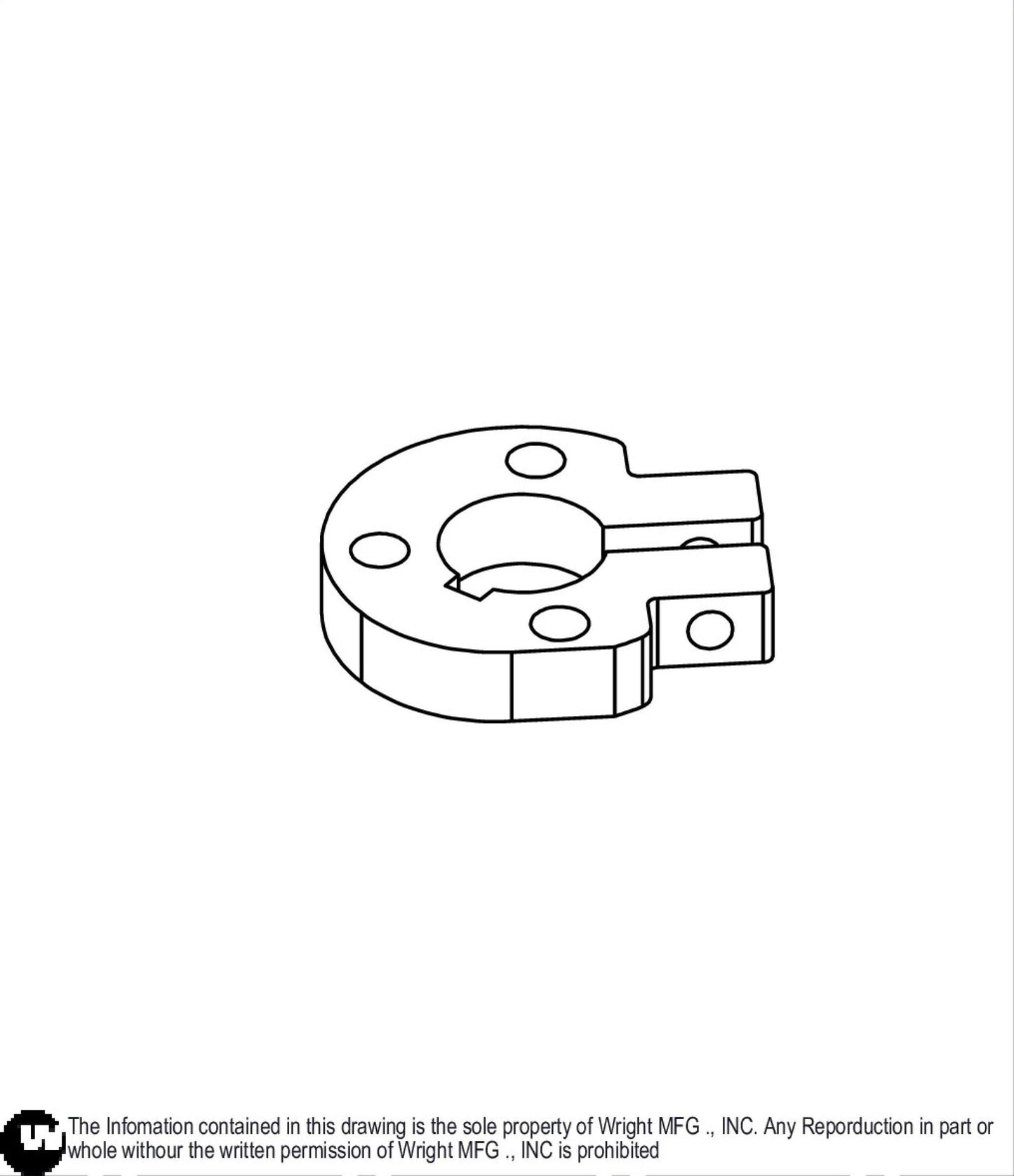 WSE Deck Lift Shaft Clamp 93460022.