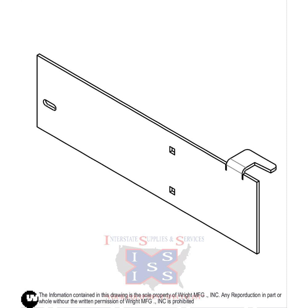 Wright 5" Mulch Block Off Plate 93460031.
