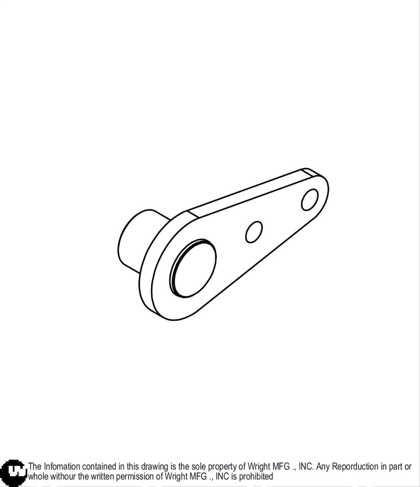 Deck Lift Axle Pin Weldment 93460054.
