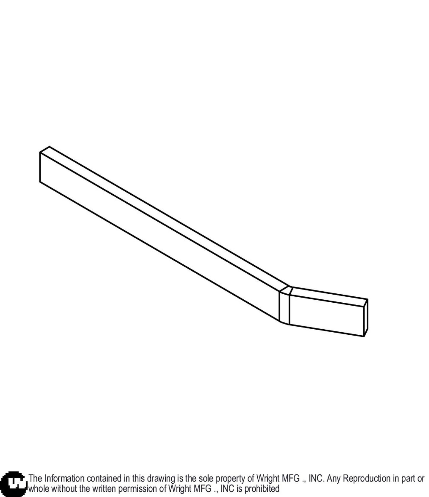 32" Velke Mower Weight Bar 93460067.