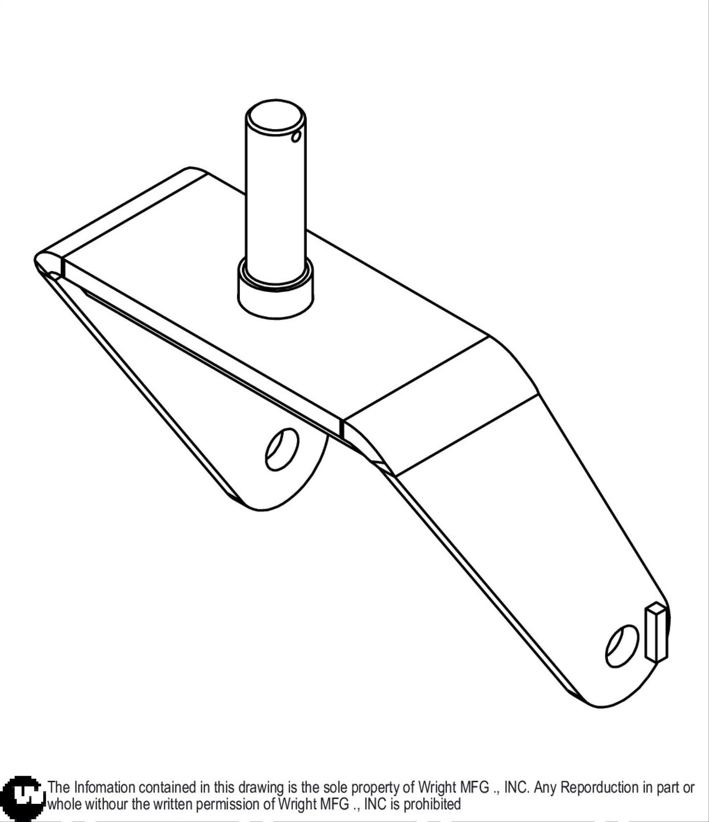 Wide WZ Caster Yoke Weldment 93460080.