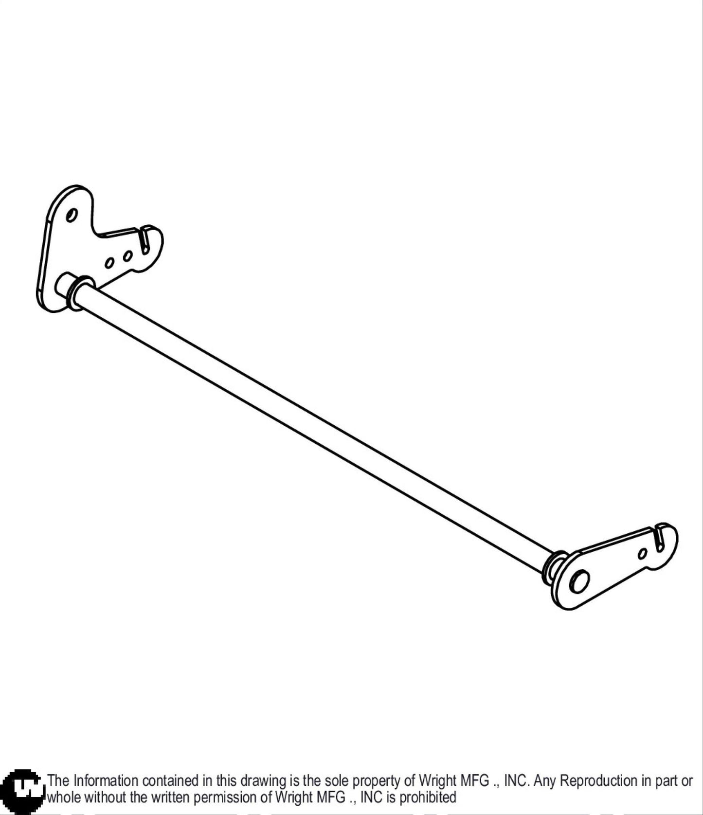 WZ Deck Lift Axle Weldment 93460083.