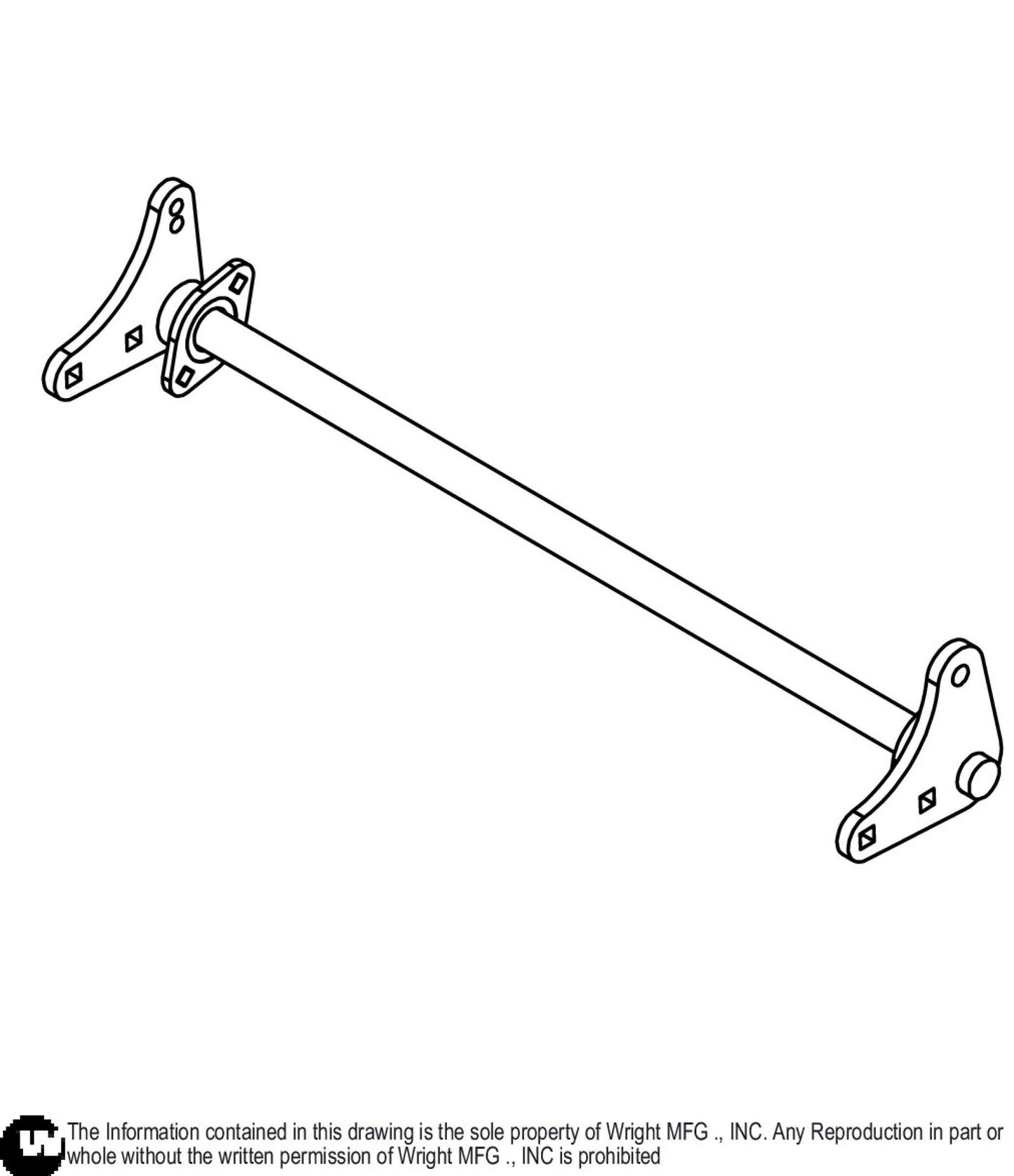 Front WSTN Deck Lift Weldment 93460165.