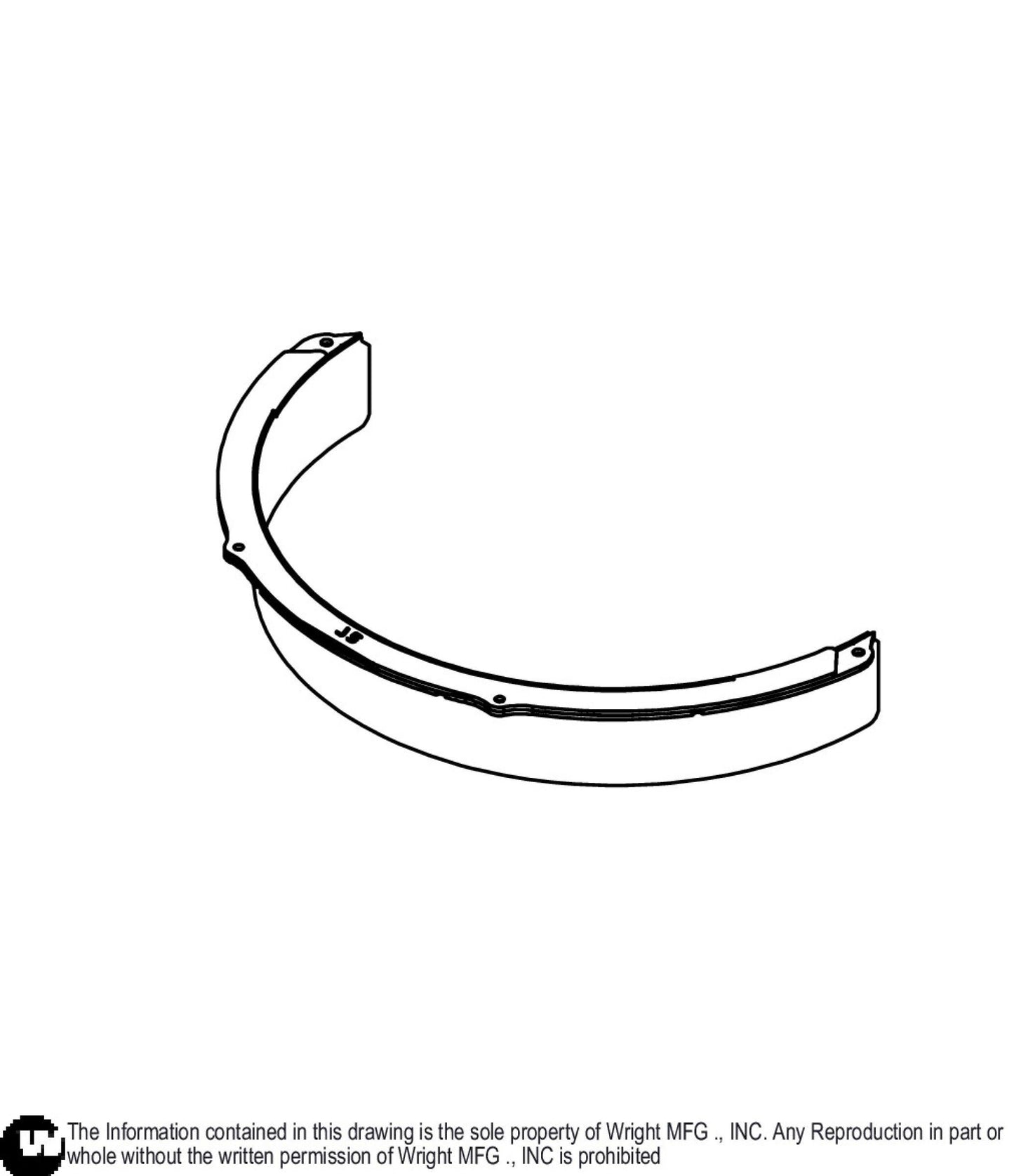 Aero-Core 72 Center MK Baffle Weldment 93460184.