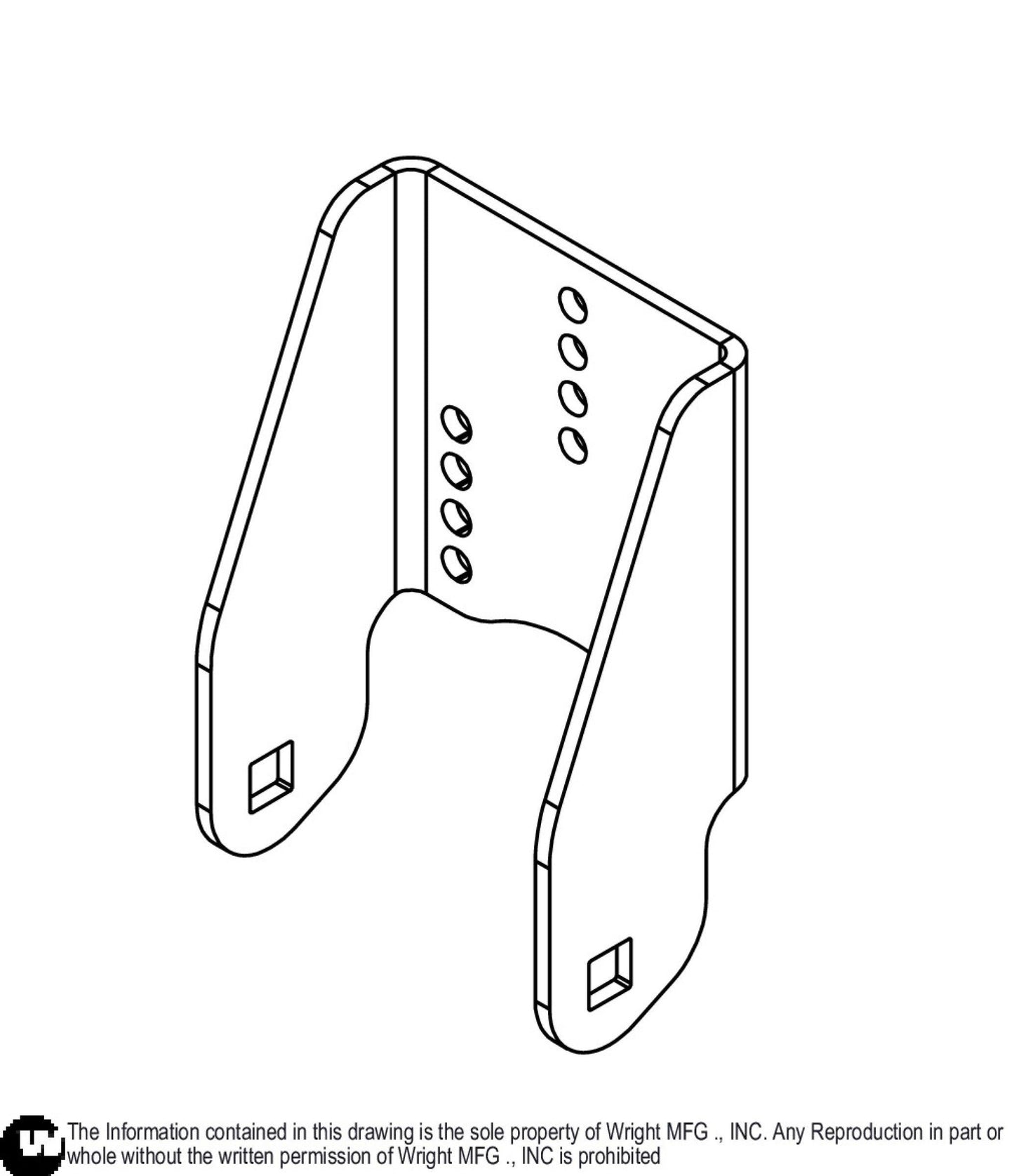 Front Scalp Roller Bracket (Rep 93460176) 93460247.