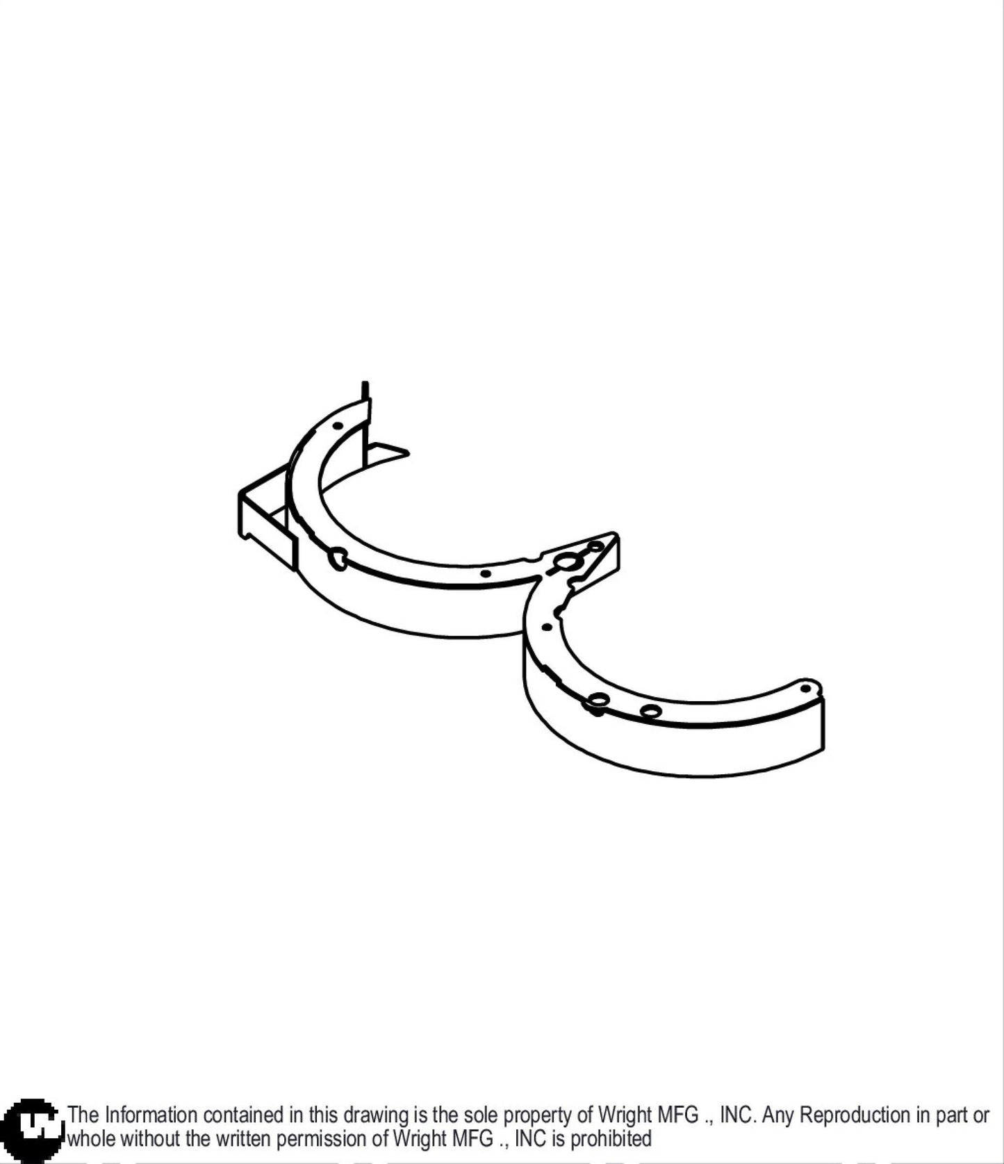 36" Curved Mulch Baffle 93470006.