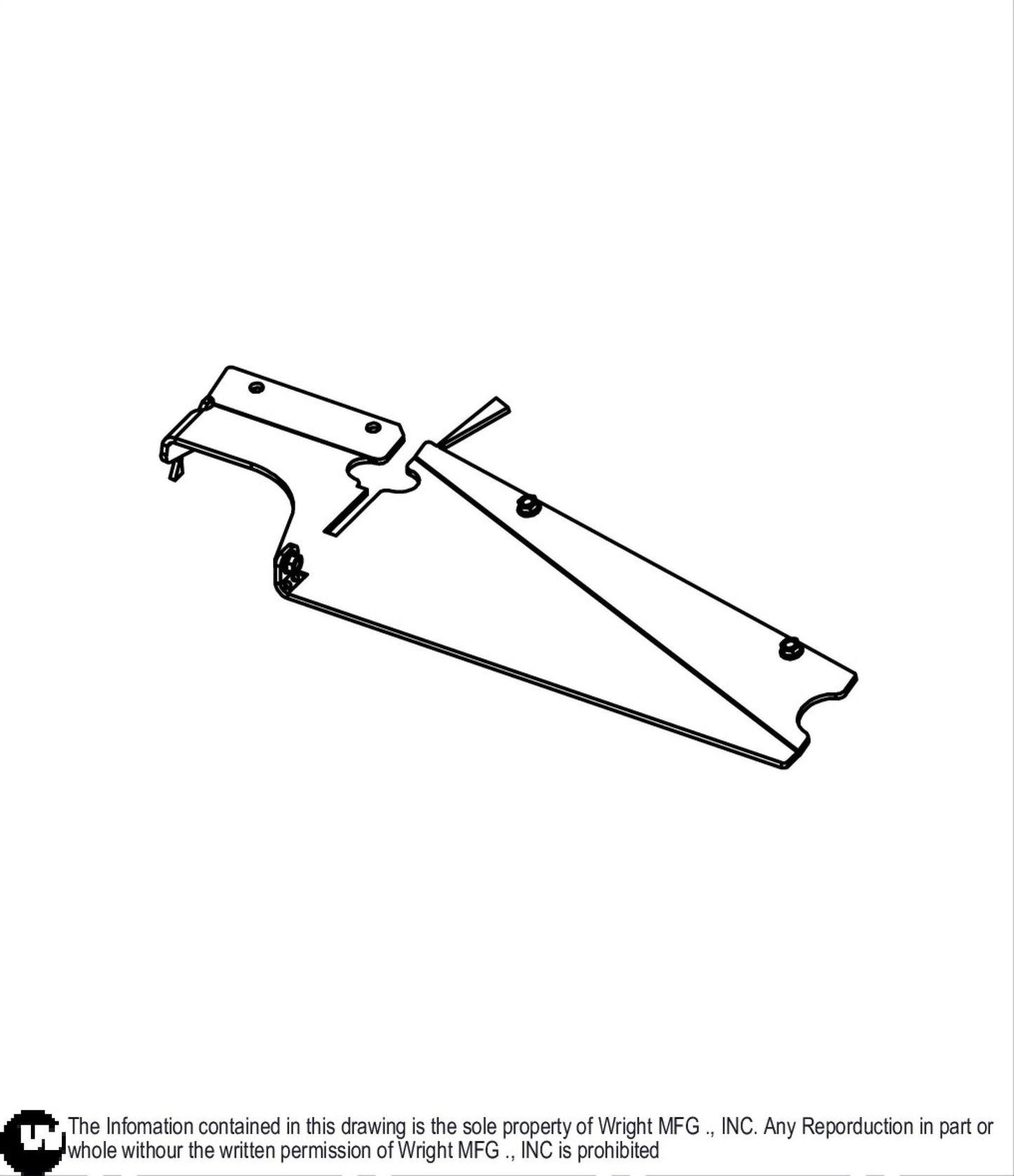 36" RD WS Special Order Deflector Baffle 93470018.