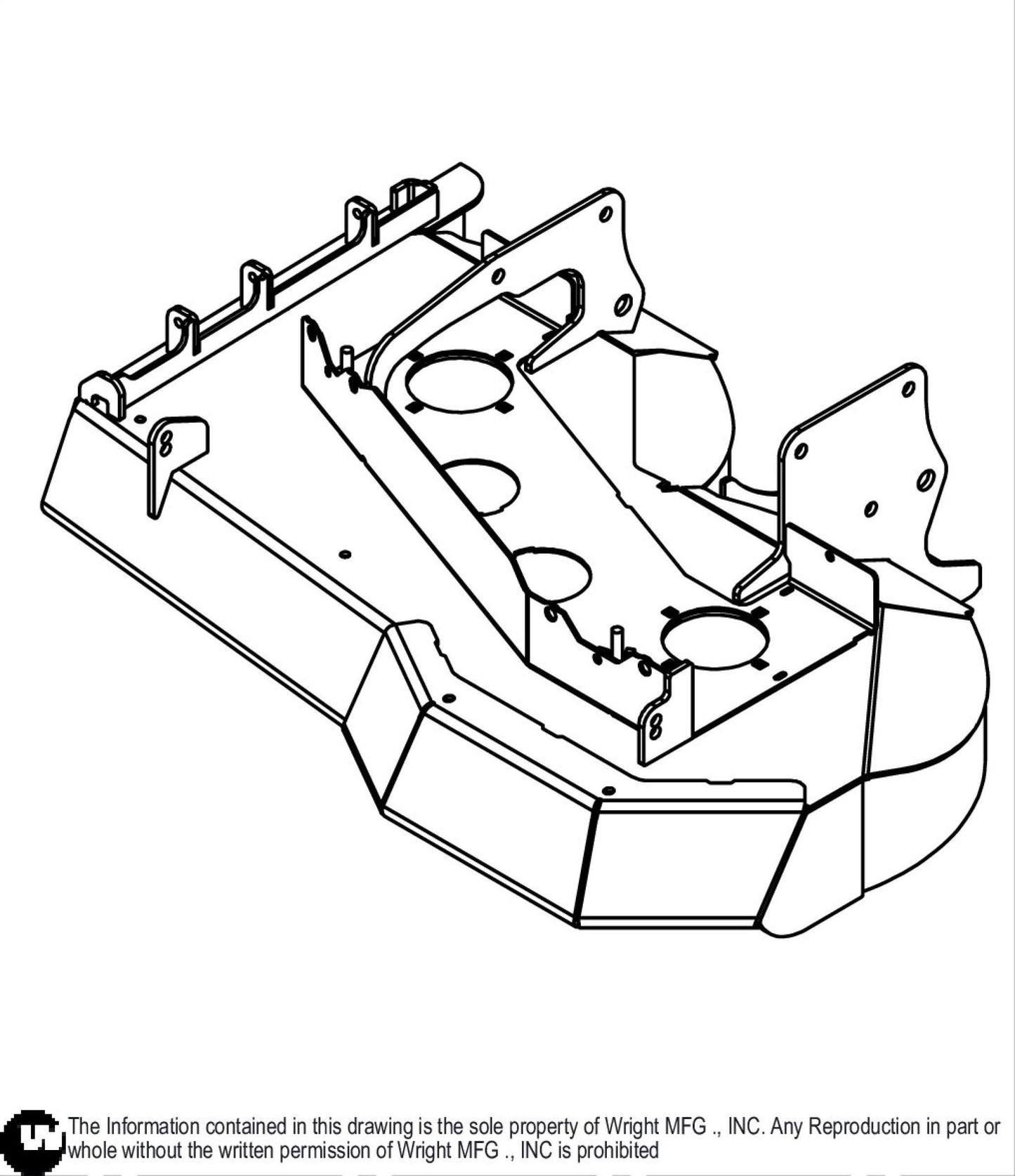 36 Aero WSTN Cutter Deck Weldment 93470023.