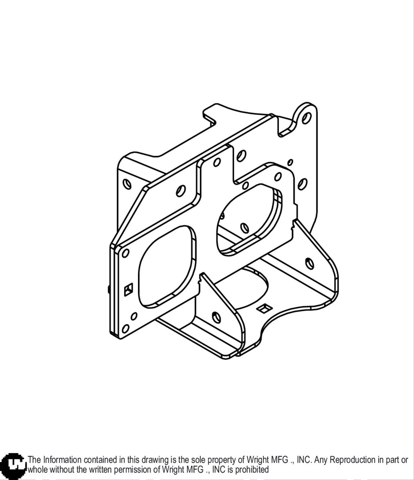 Left WVLC Wheel Motor Frame 93470032.