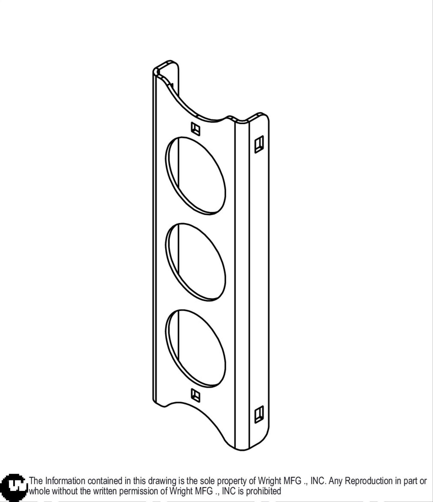 Center WVLC Wheel Motor Frame 93470034.