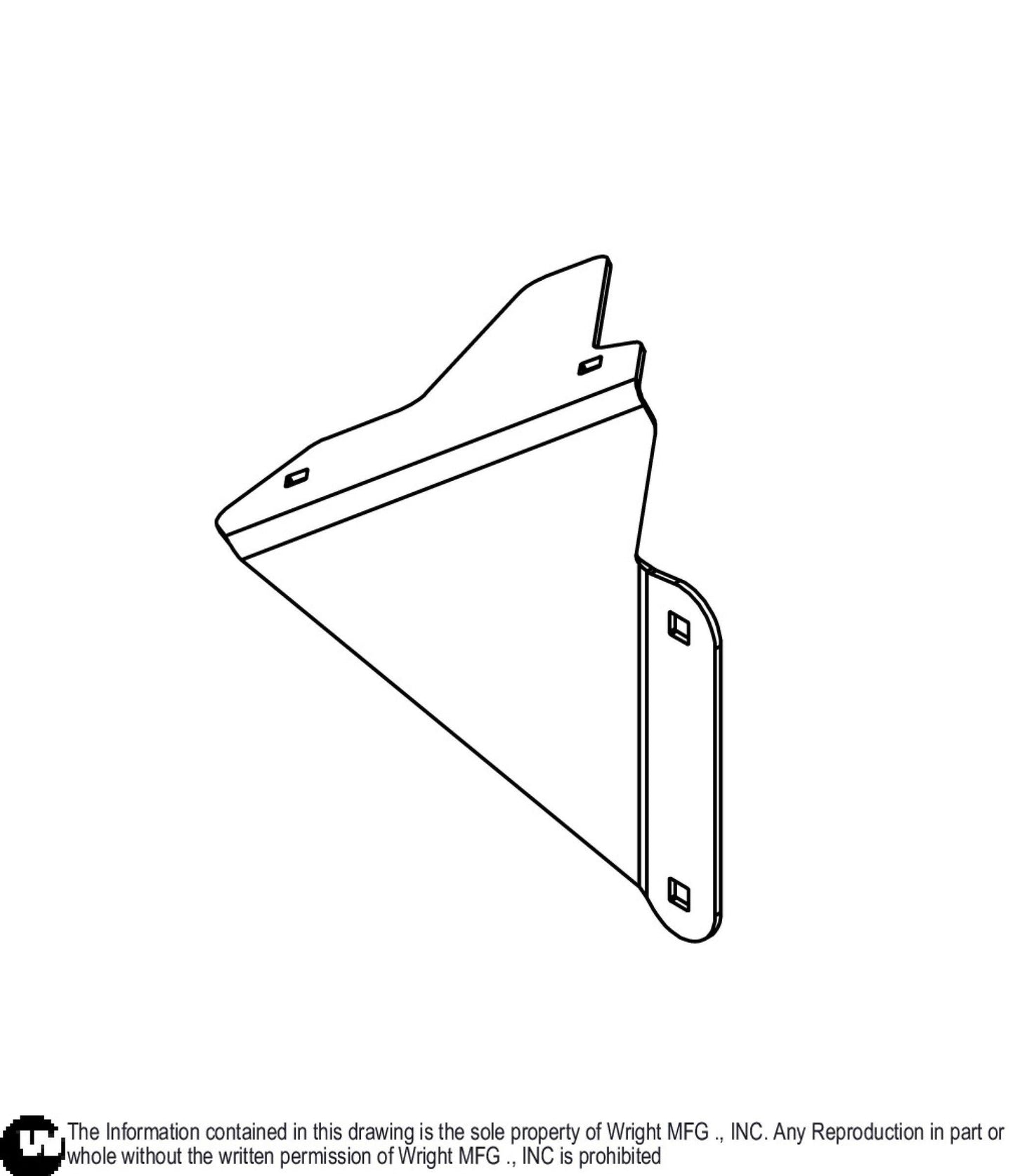 Left WZXL Rear Guard Flange 93470045.