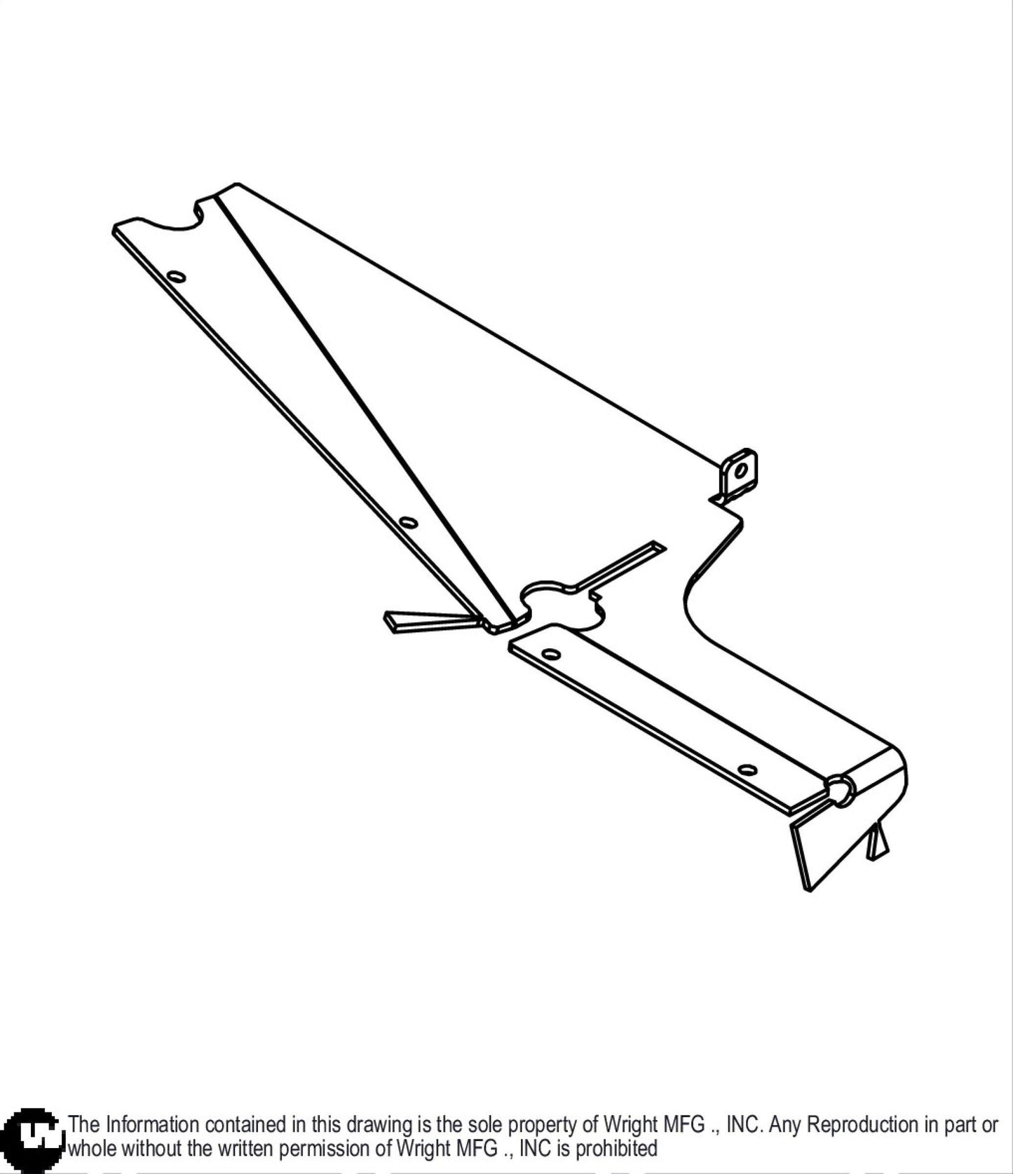 42" RD WSTX Deflector Baffle 93480009.